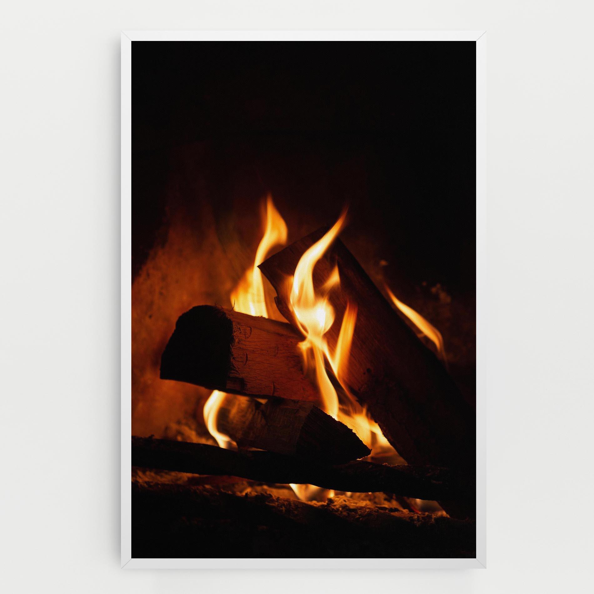 Картина на платно Fire Wood View mockup 0