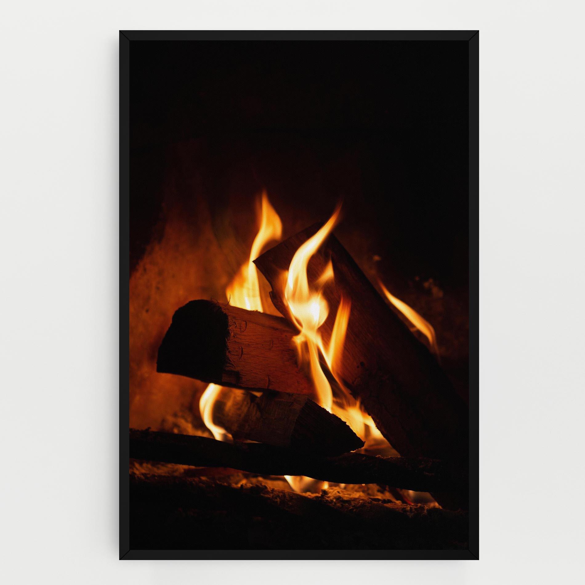 Картина на платно Fire Wood View mockup 0