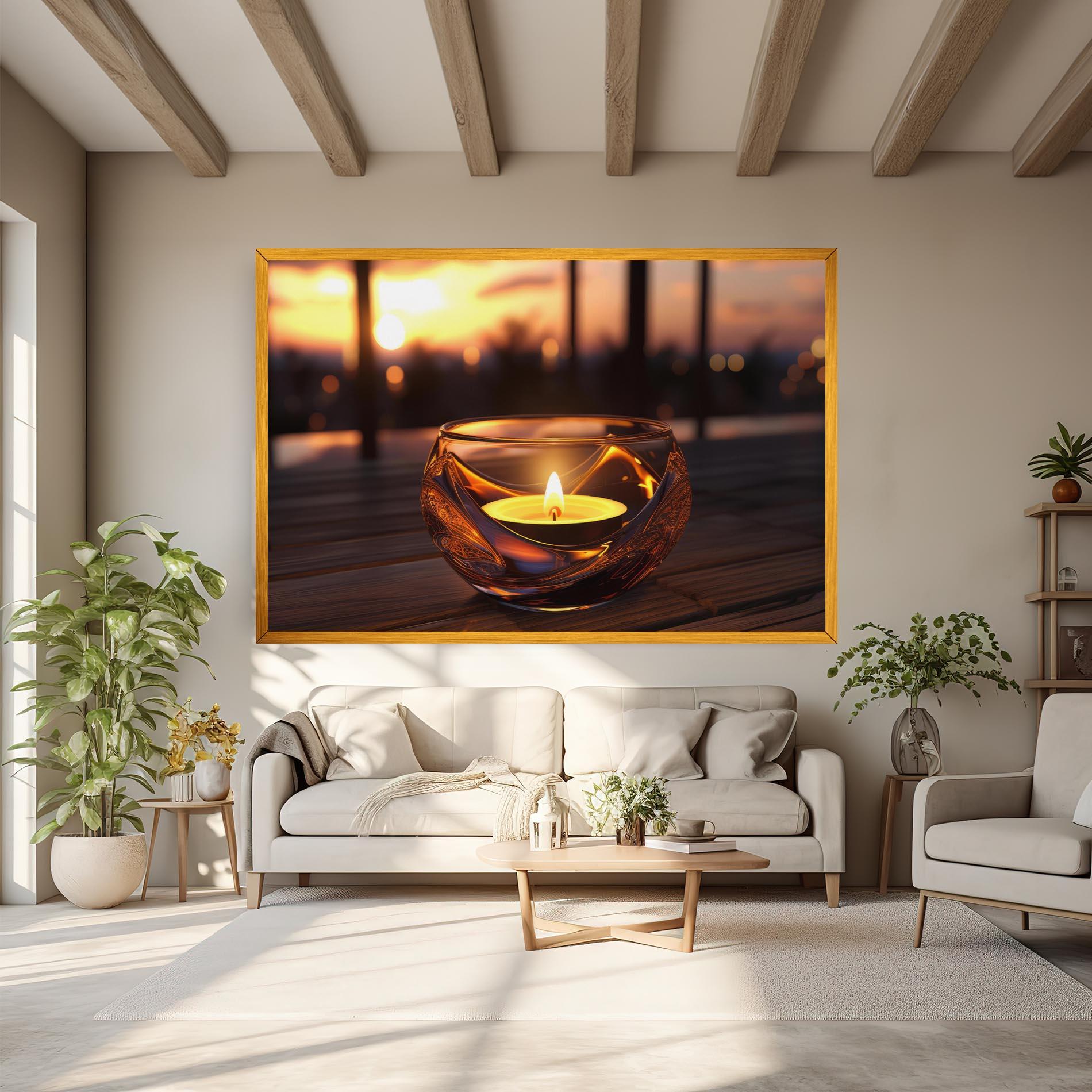 Картина на платно Fire Bowl mockup 6