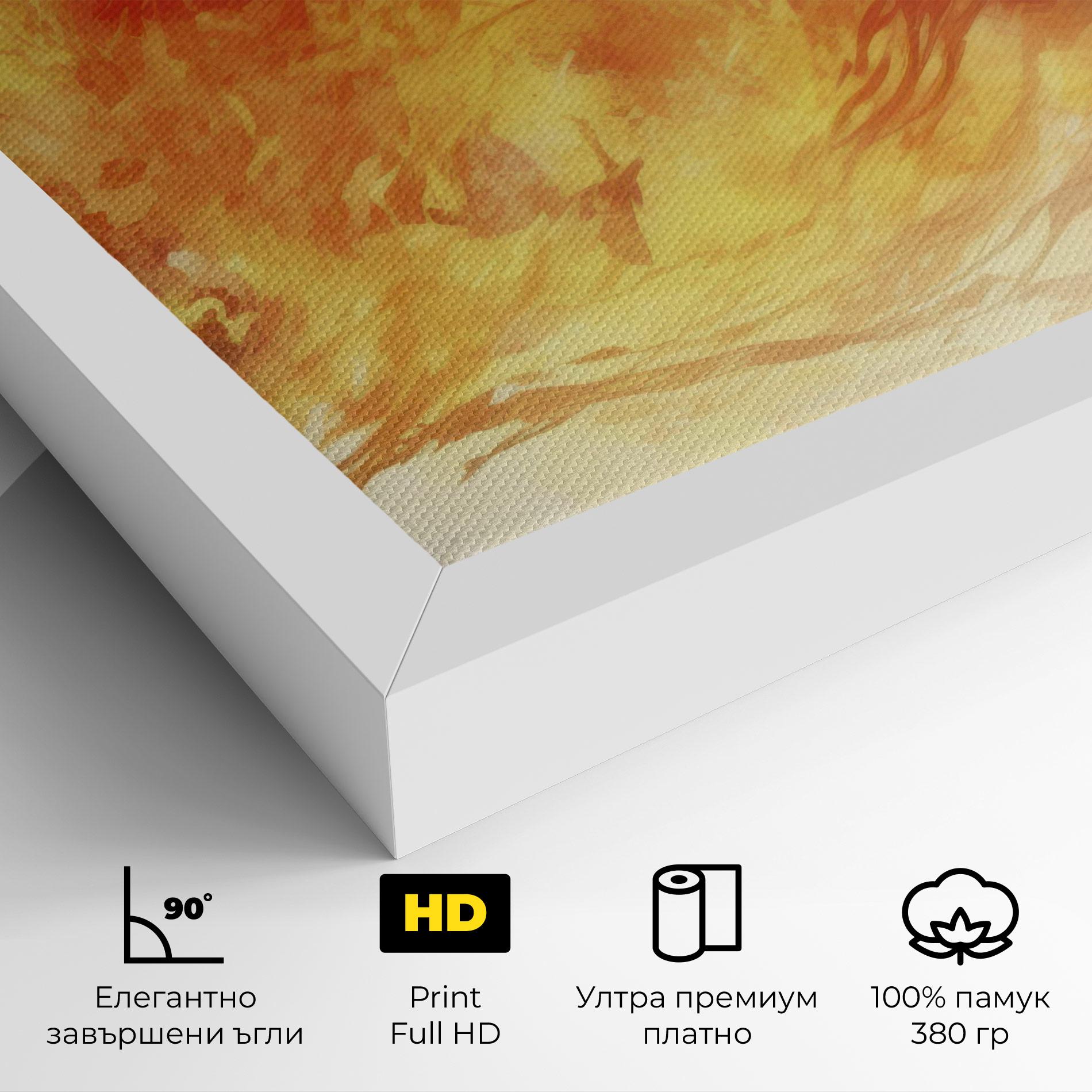 Картина на платно Burning Sparkle mockup 4