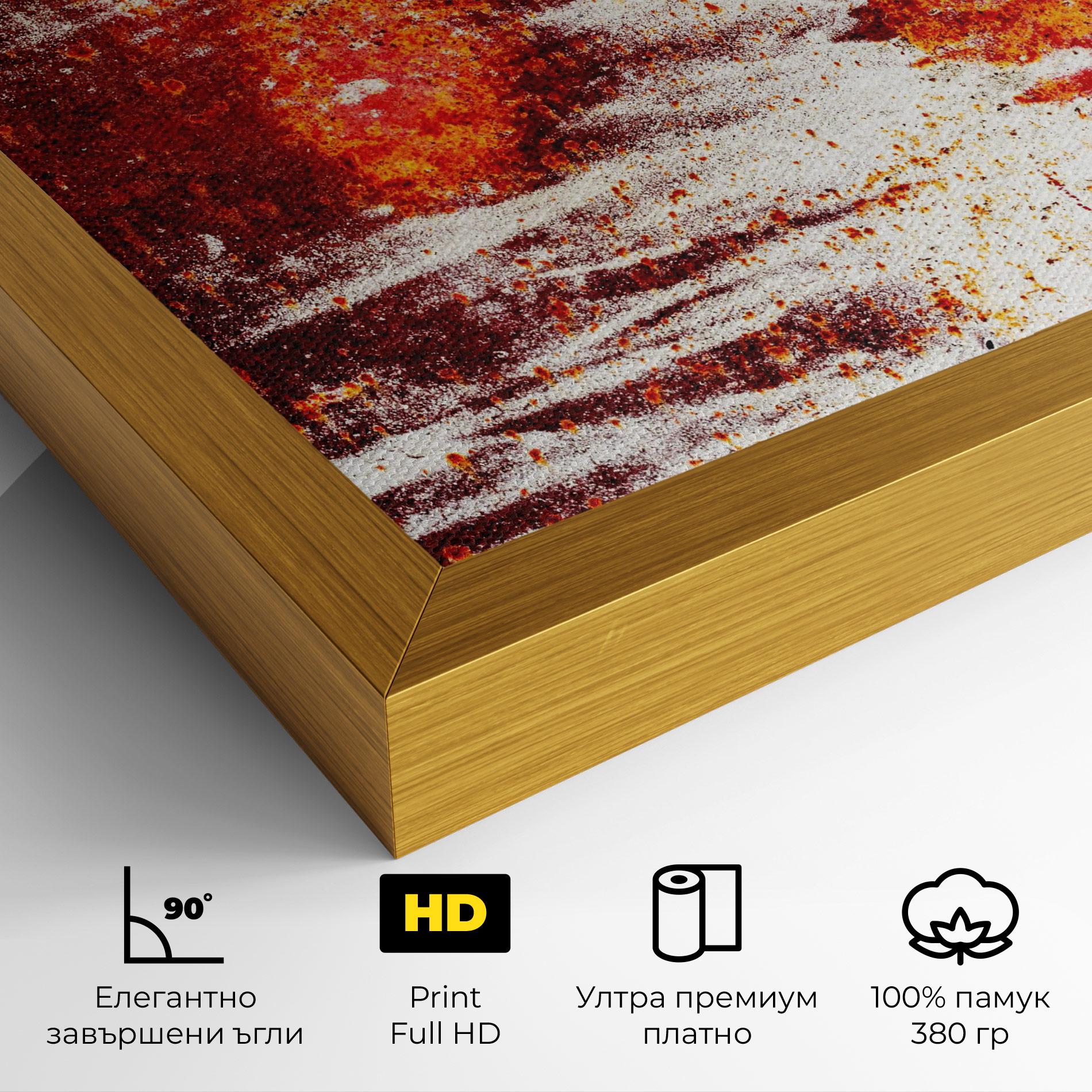 Картина на платно Burning Sign mockup 4