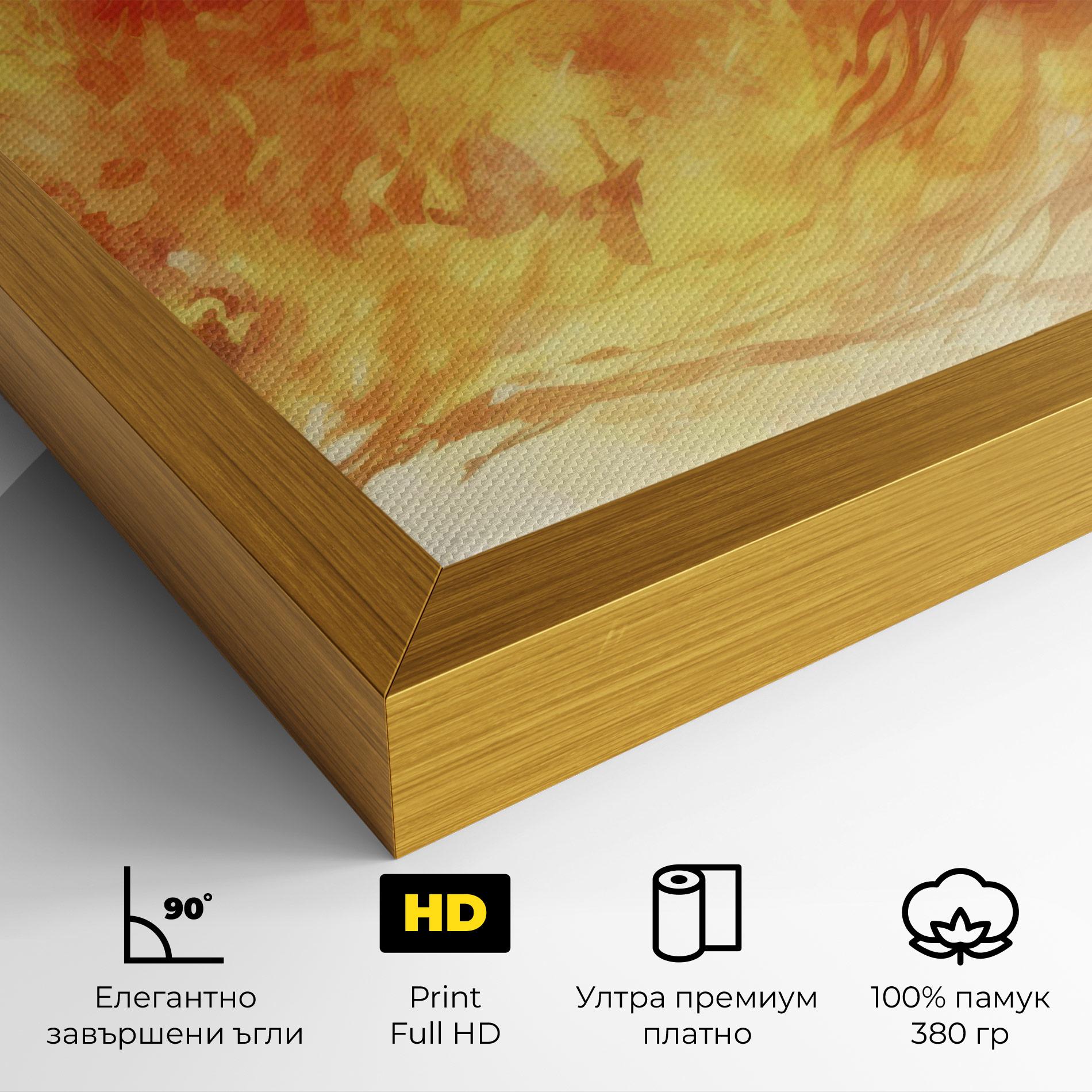 Картина на платно Burning Sparkle mockup 4