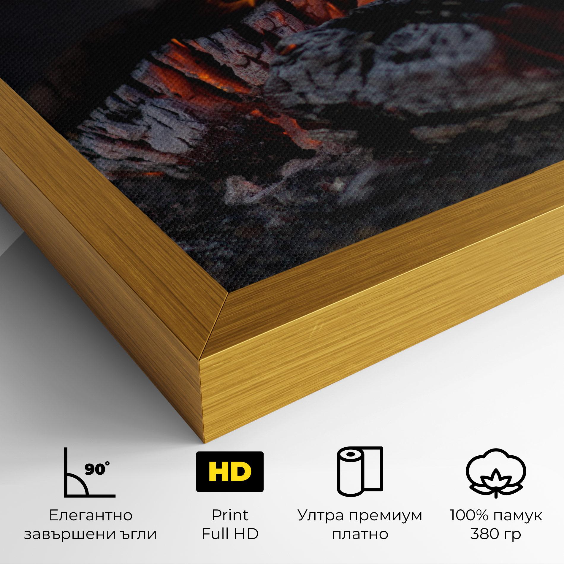Картина на платно Fire Start mockup 4