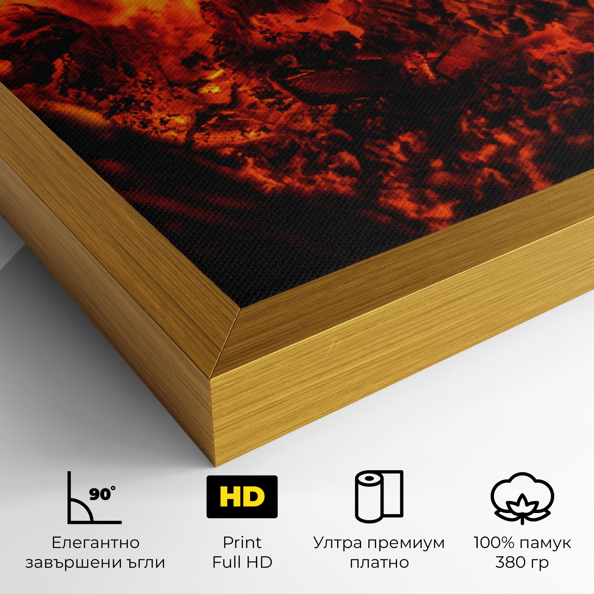 Картина на платно Heat Surge mockup 4