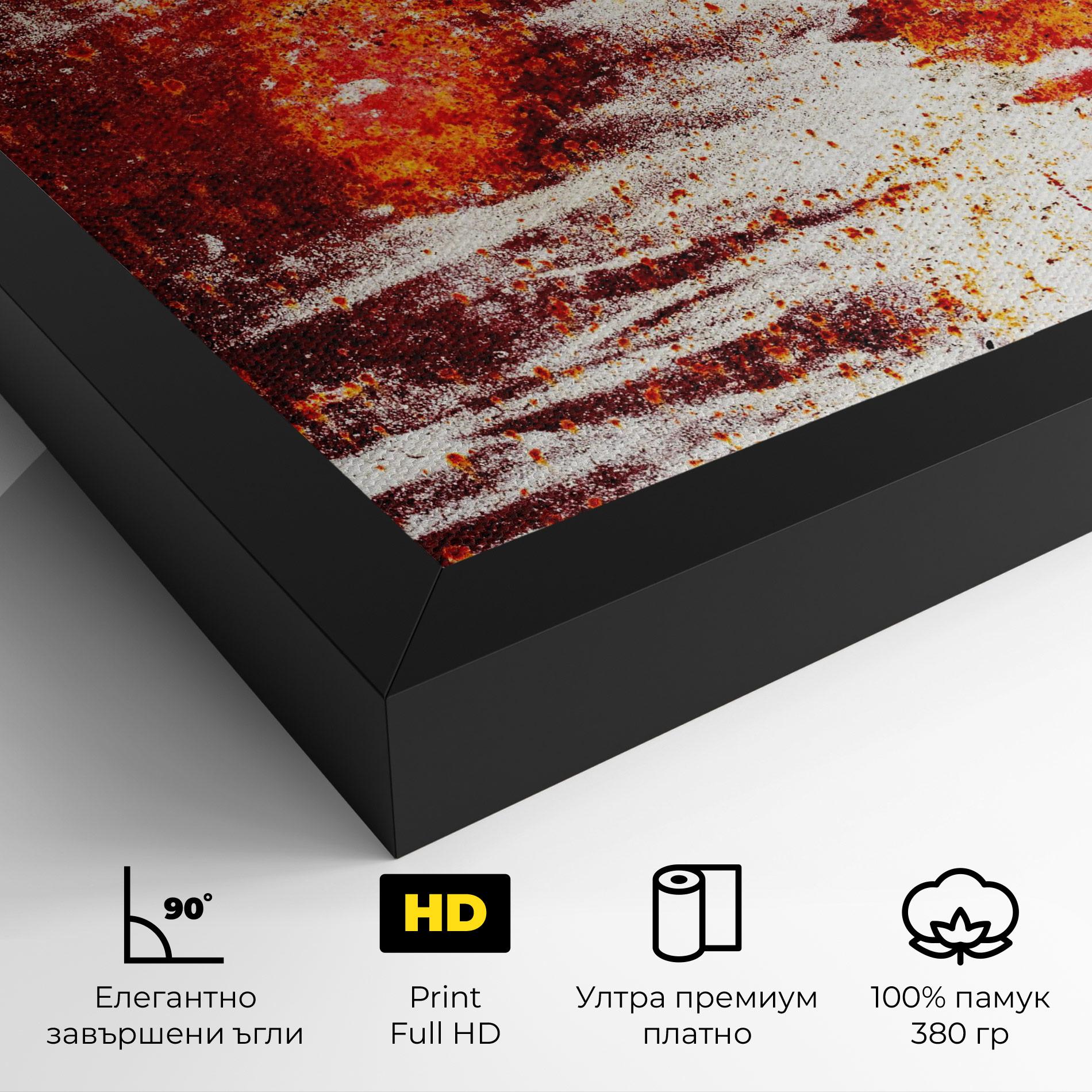 Картина на платно Burning Sign mockup 4