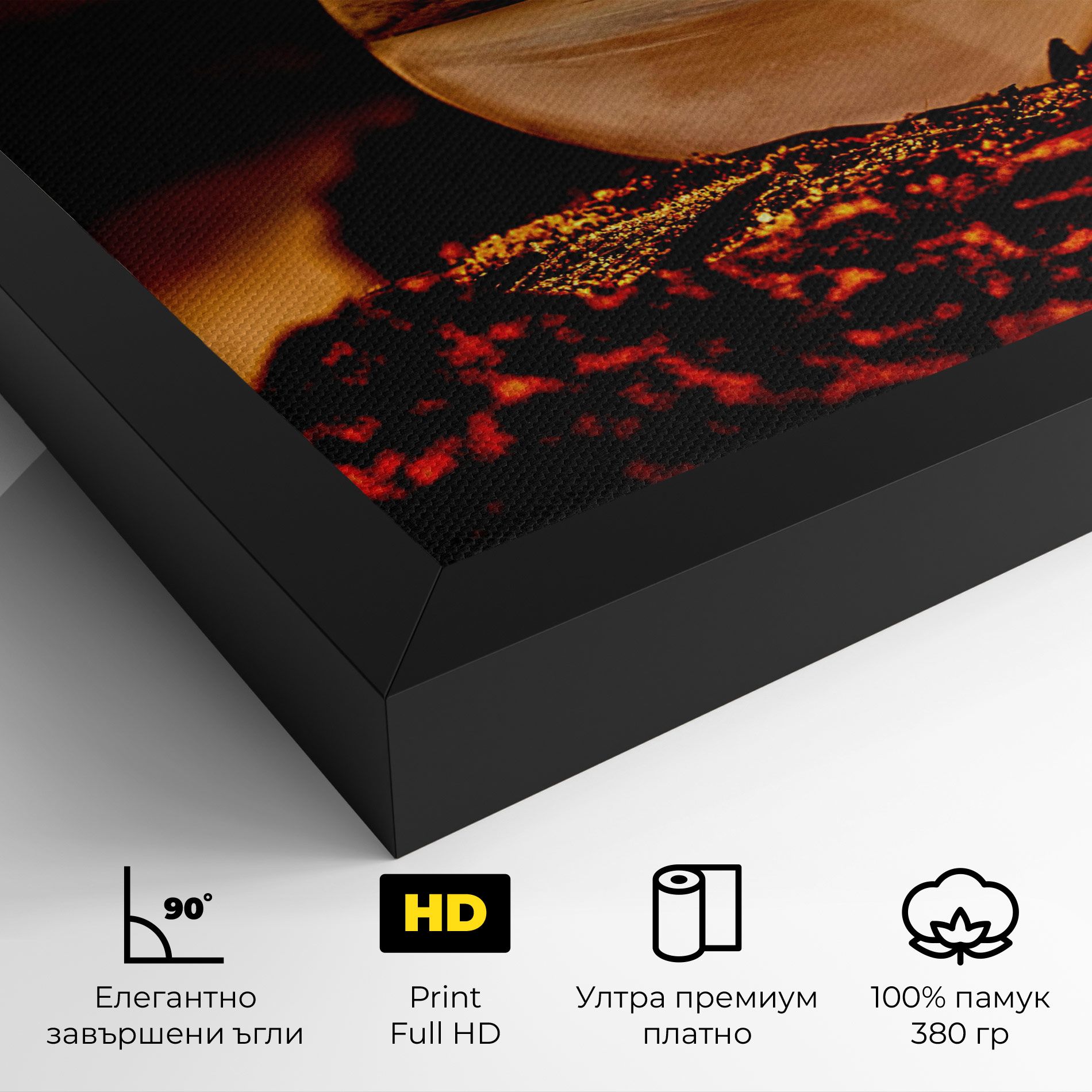 Fire Glass Ball mockup 4