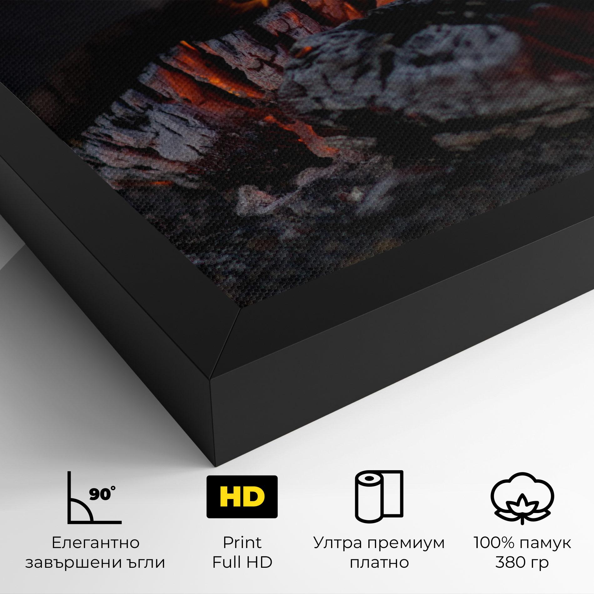 Картина на платно Fire Start mockup 4