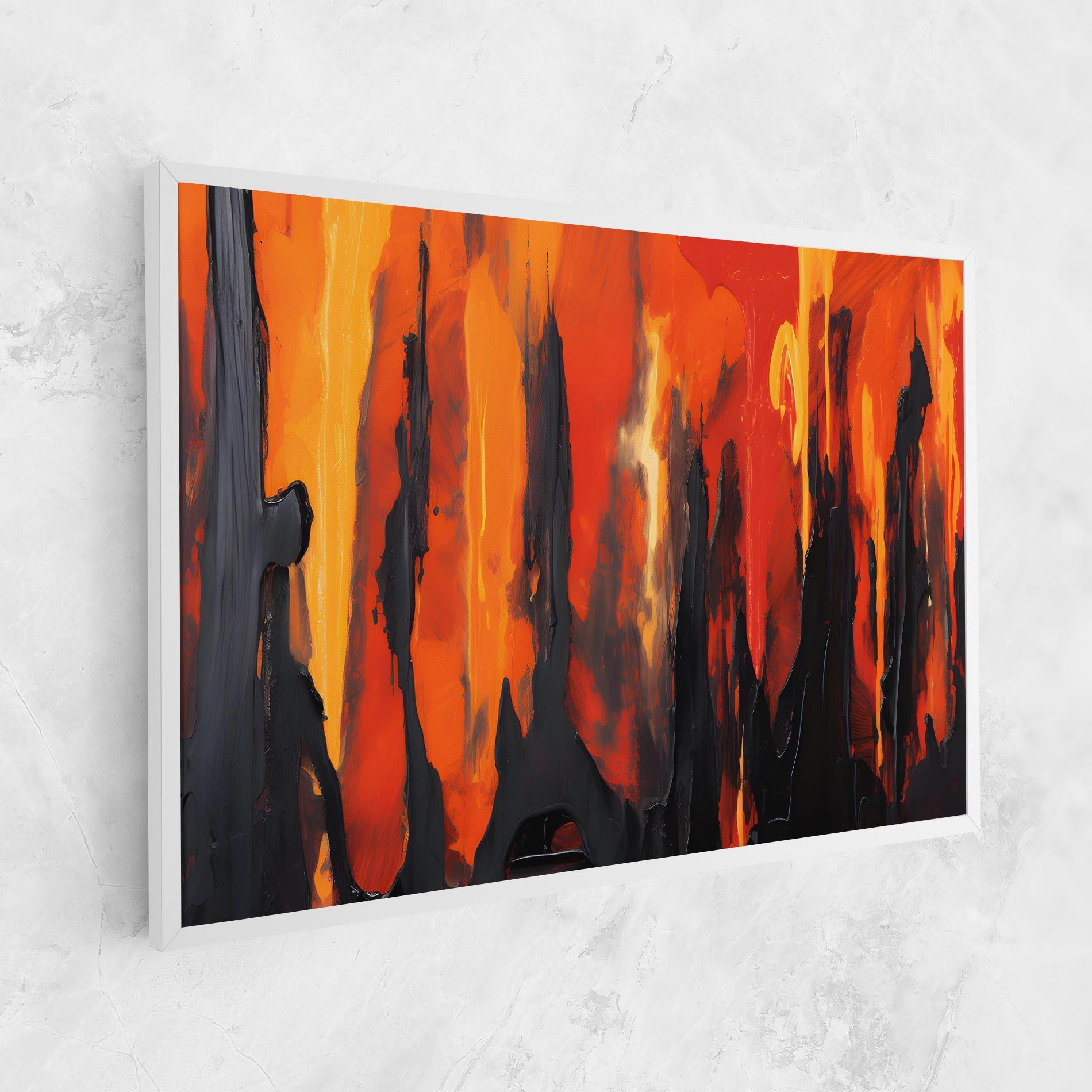 Картина на платно Abstract Fire Art mockup 1
