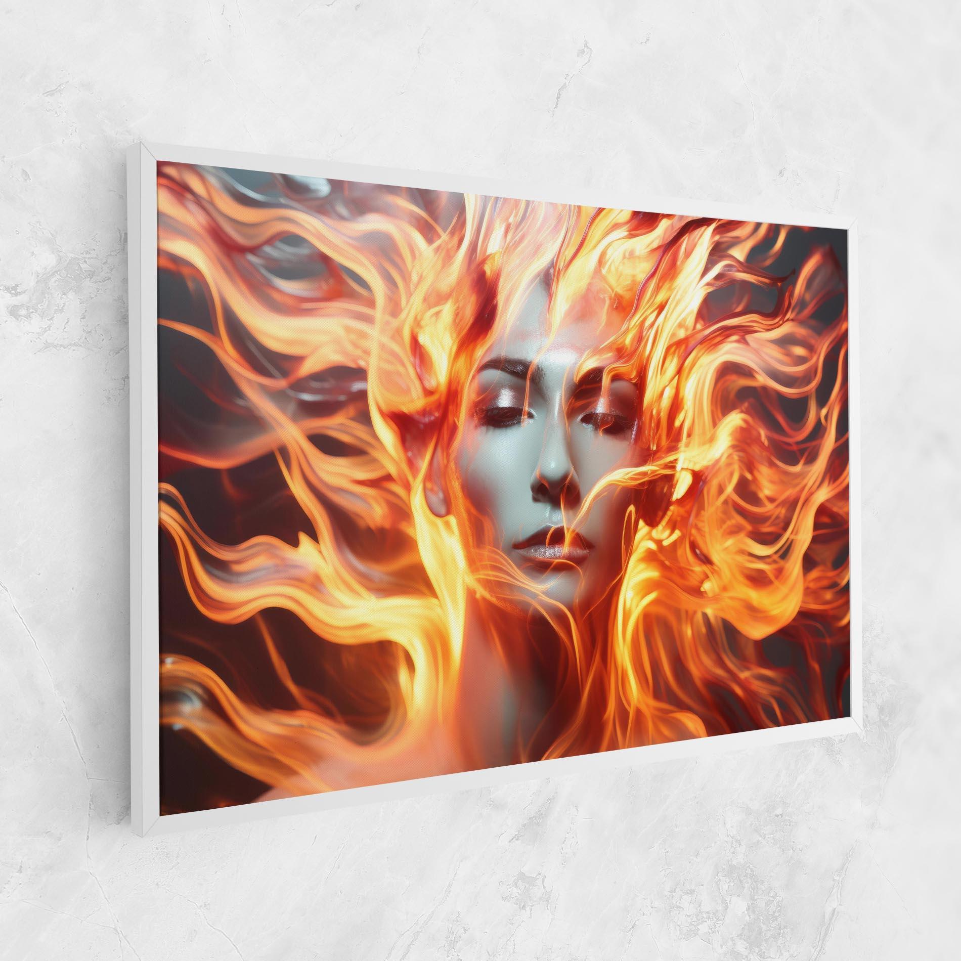 Картина на платно Fire Hair mockup 1