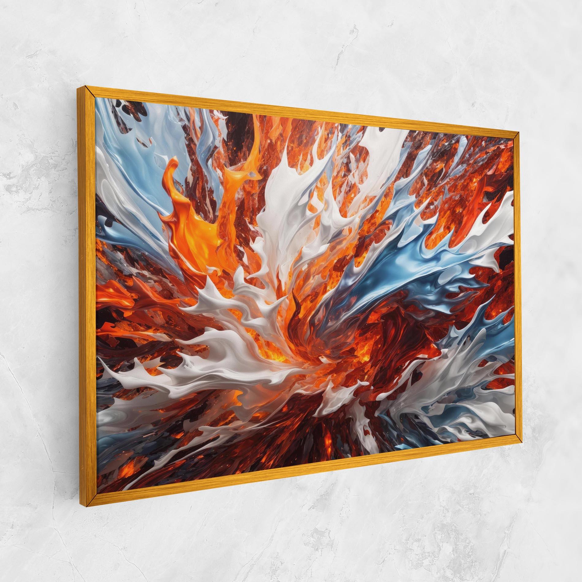 Картина на платно Flame Rase mockup 1