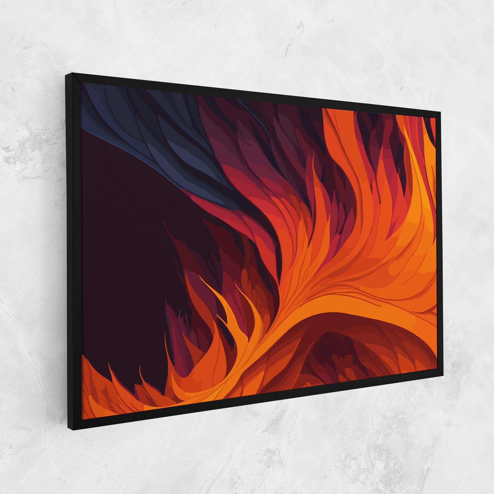 Картина на платно Artistic Fire mockup 1
