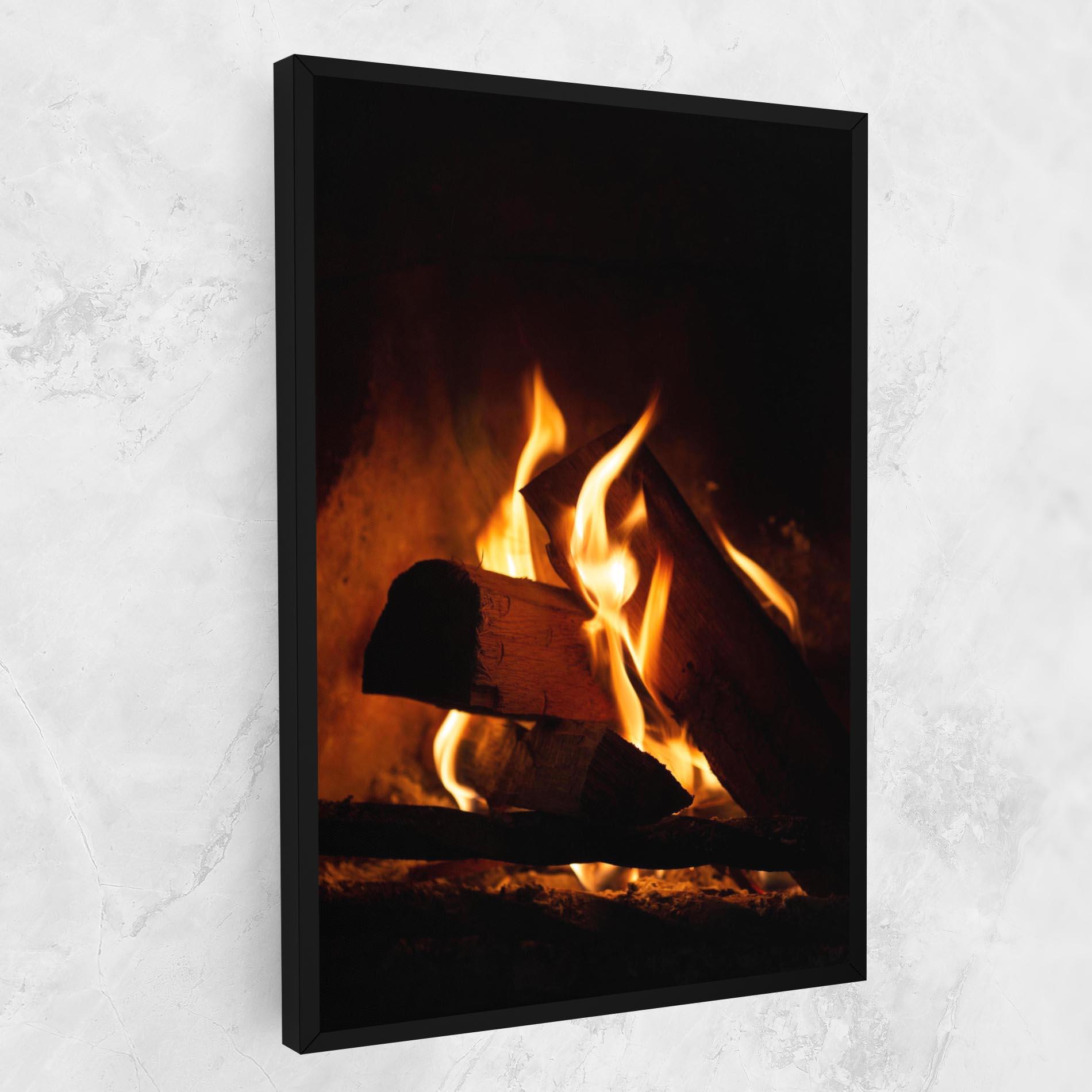Картина на платно Fire Wood View mockup 1