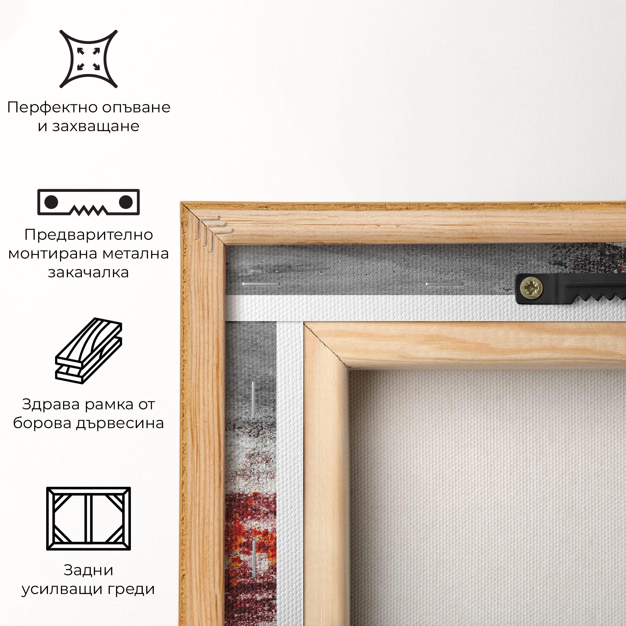 Картина на платно Burning Sign mockup 5