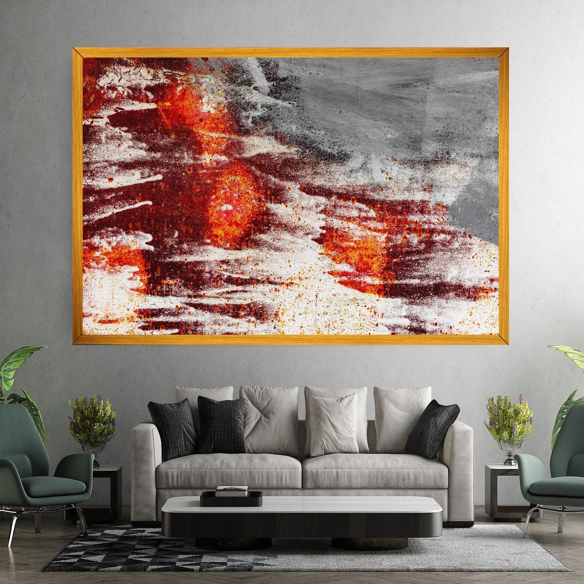 Картина на платно Burning Sign mockup 7