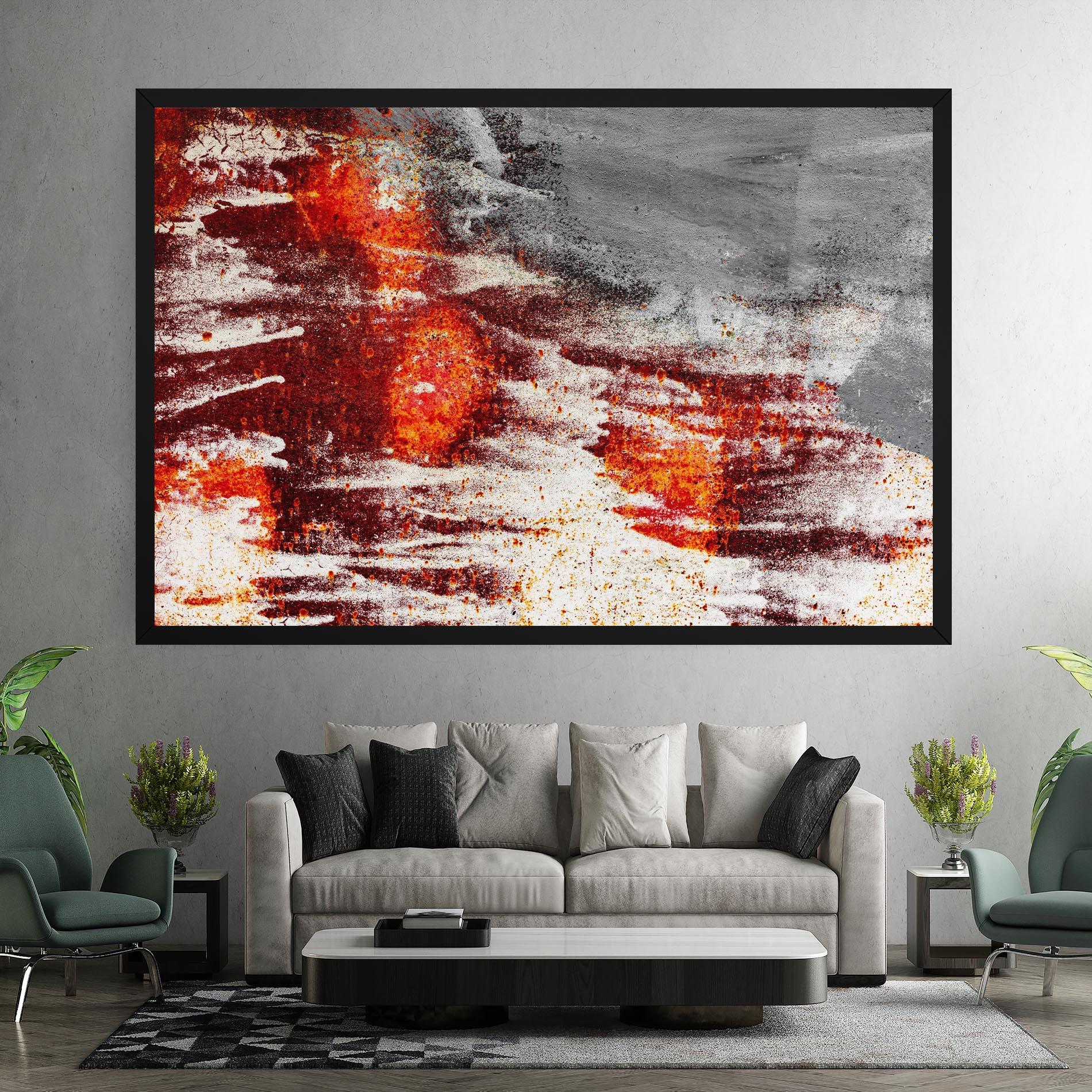 Картина на платно Burning Sign mockup 7