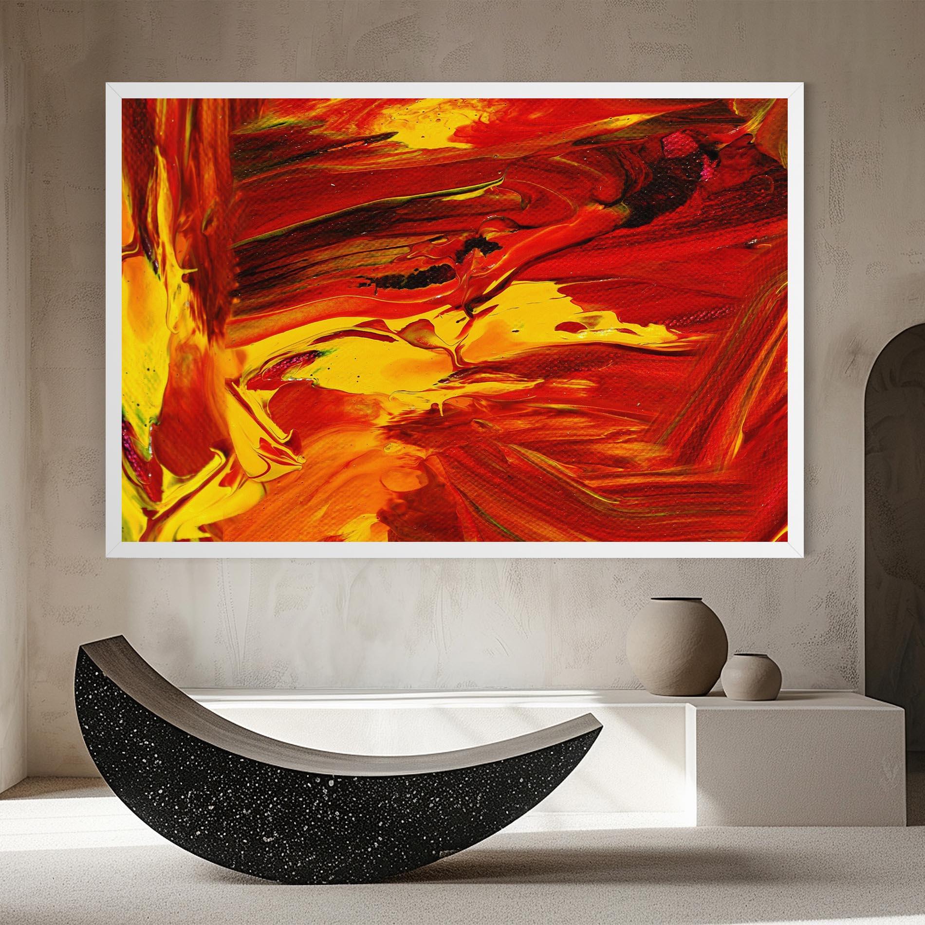 Картина на платно Fire Painting mockup 8