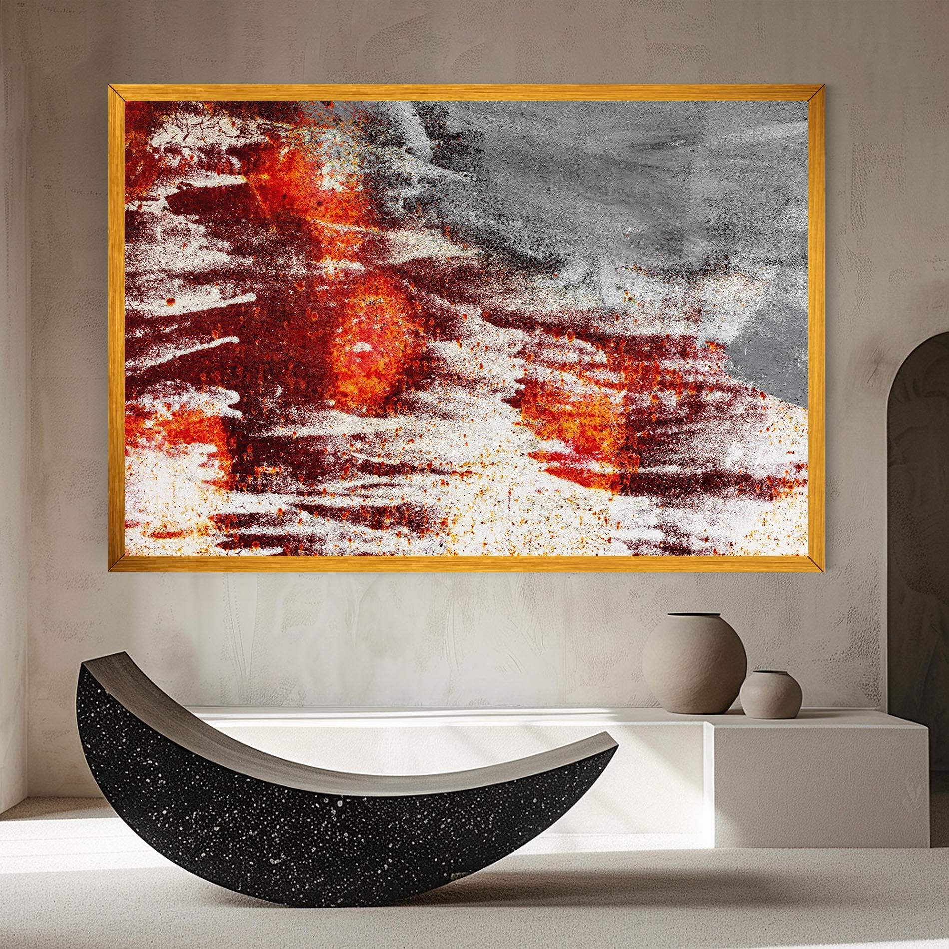 Картина на платно Burning Sign mockup 8