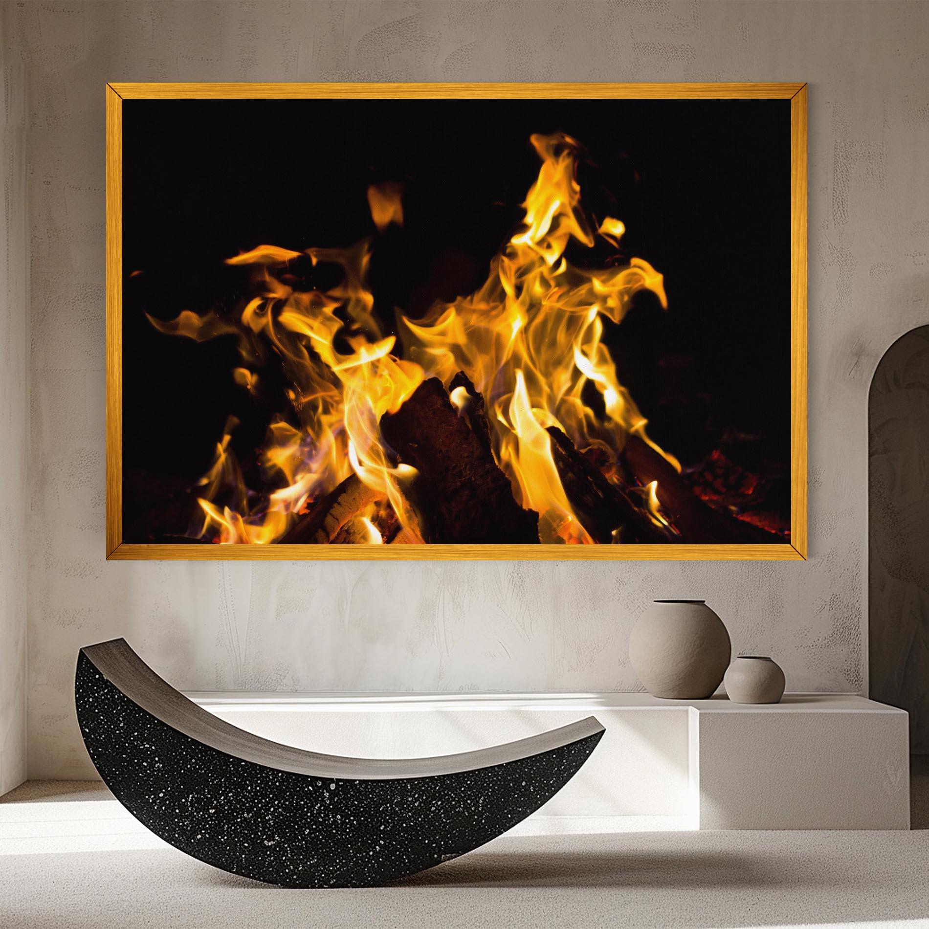 Картина на платно Fire Dance mockup 8