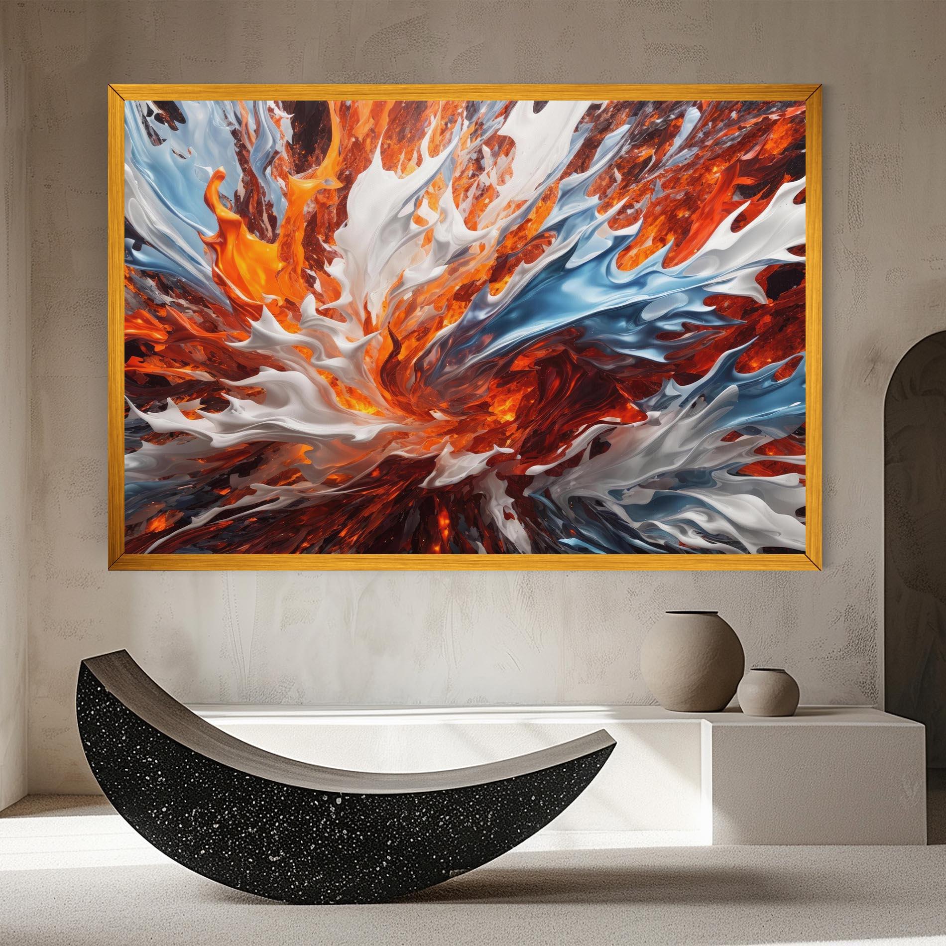 Картина на платно Flame Rase mockup 8