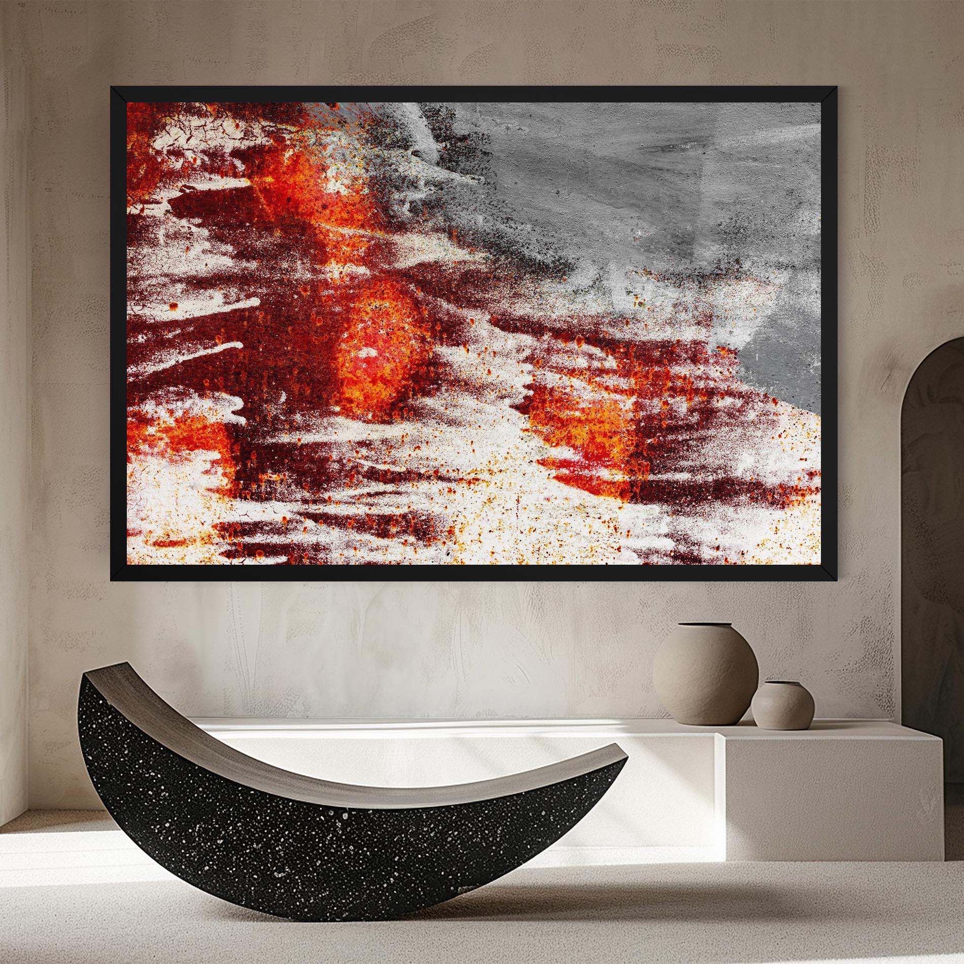 Картина на платно Burning Sign mockup 8