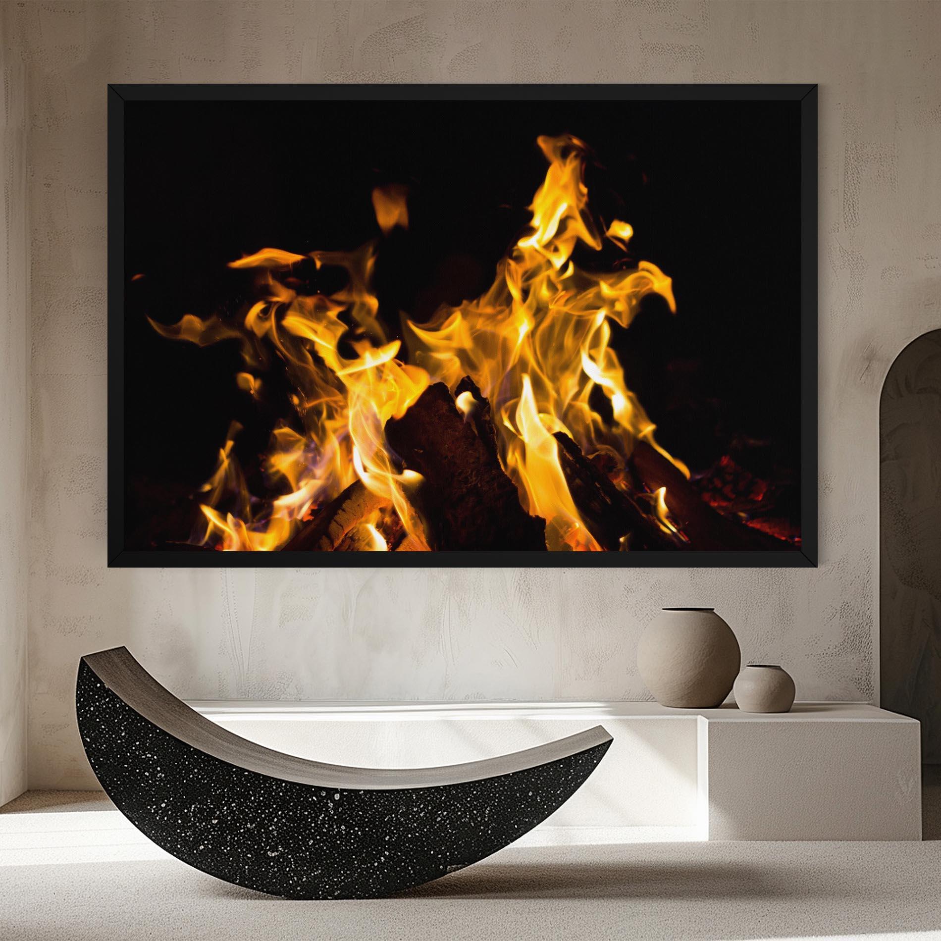 Картина на платно Fire Dance mockup 8