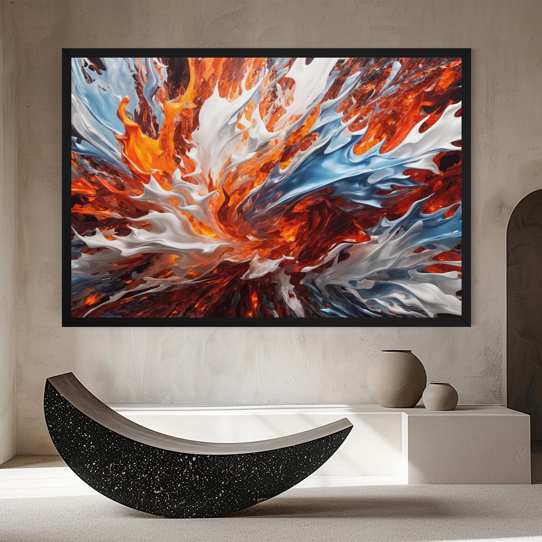Картина на платно Flame Rase mockup 8