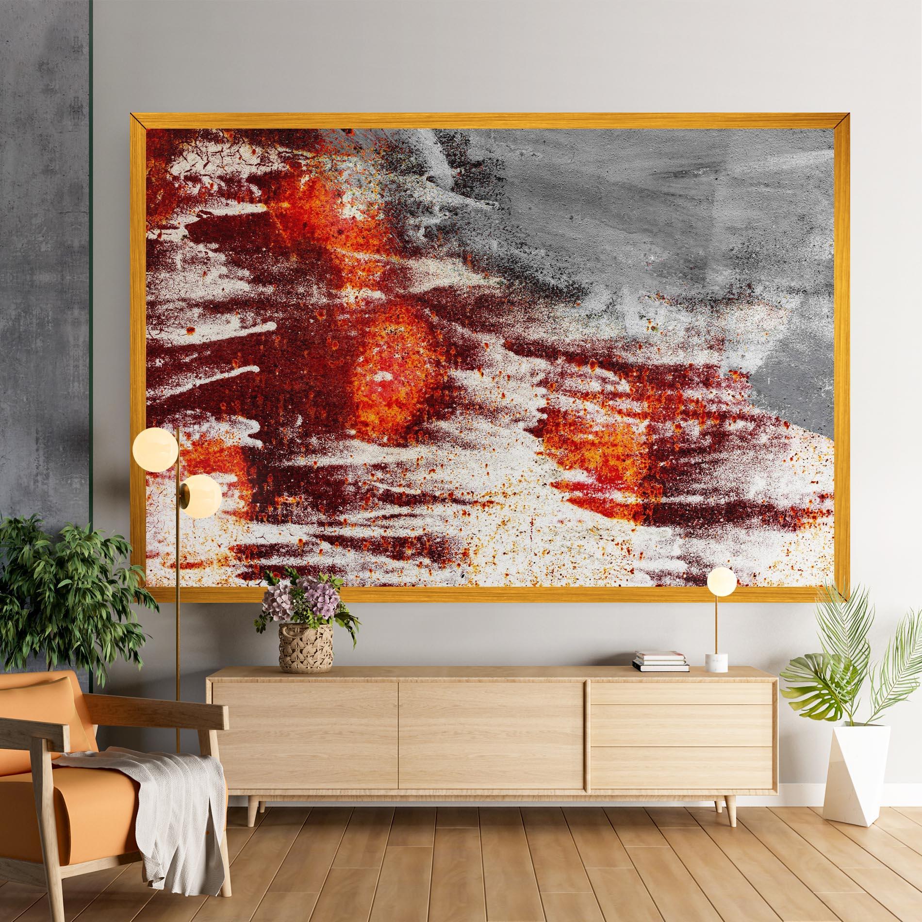 Картина на платно Burning Sign mockup 9