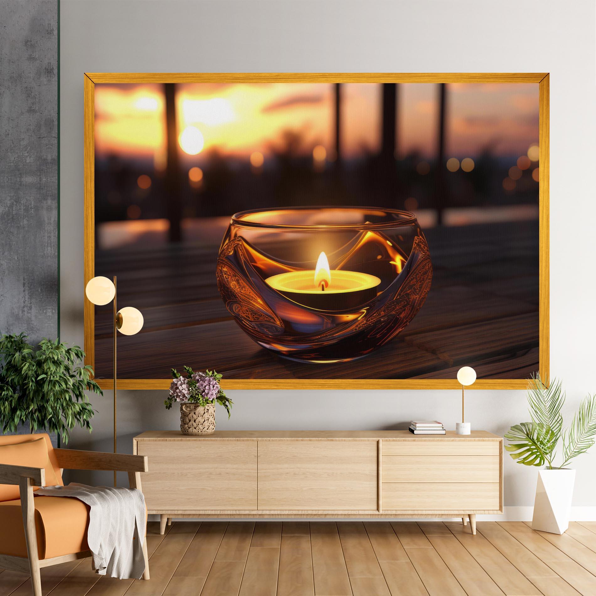 Картина на платно Fire Bowl mockup 9