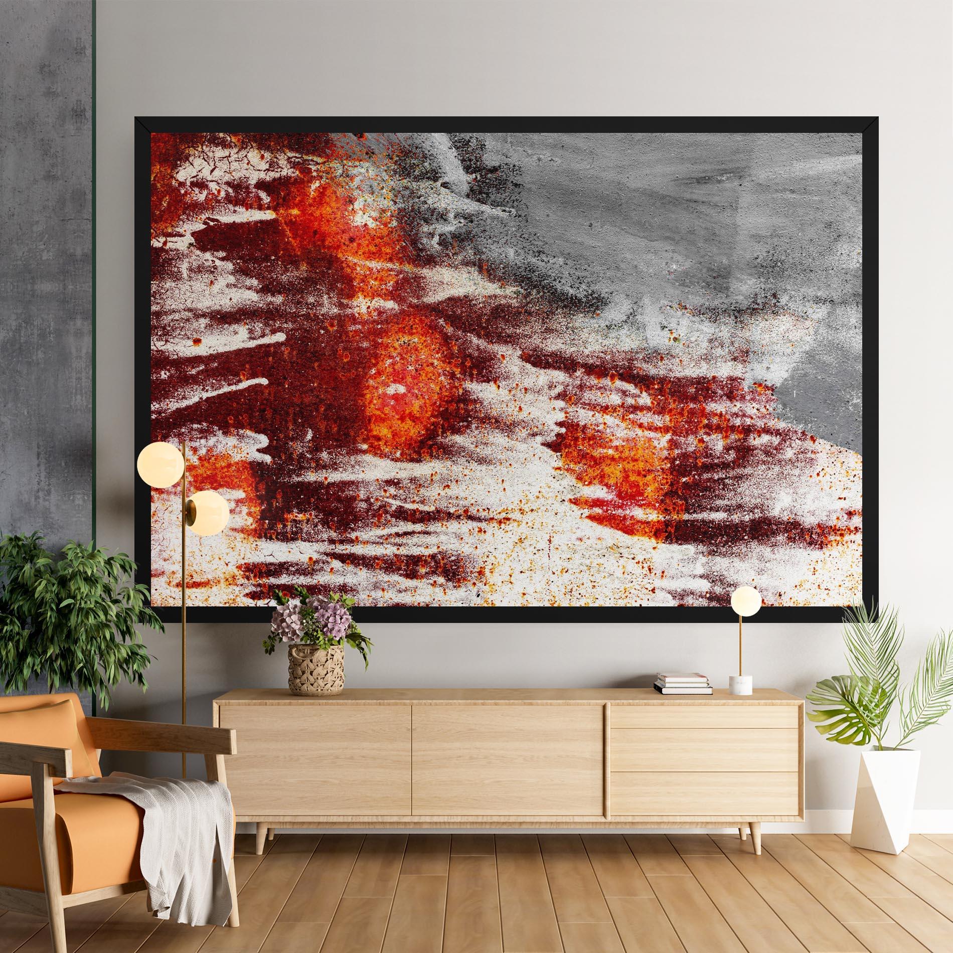 Картина на платно Burning Sign mockup 9