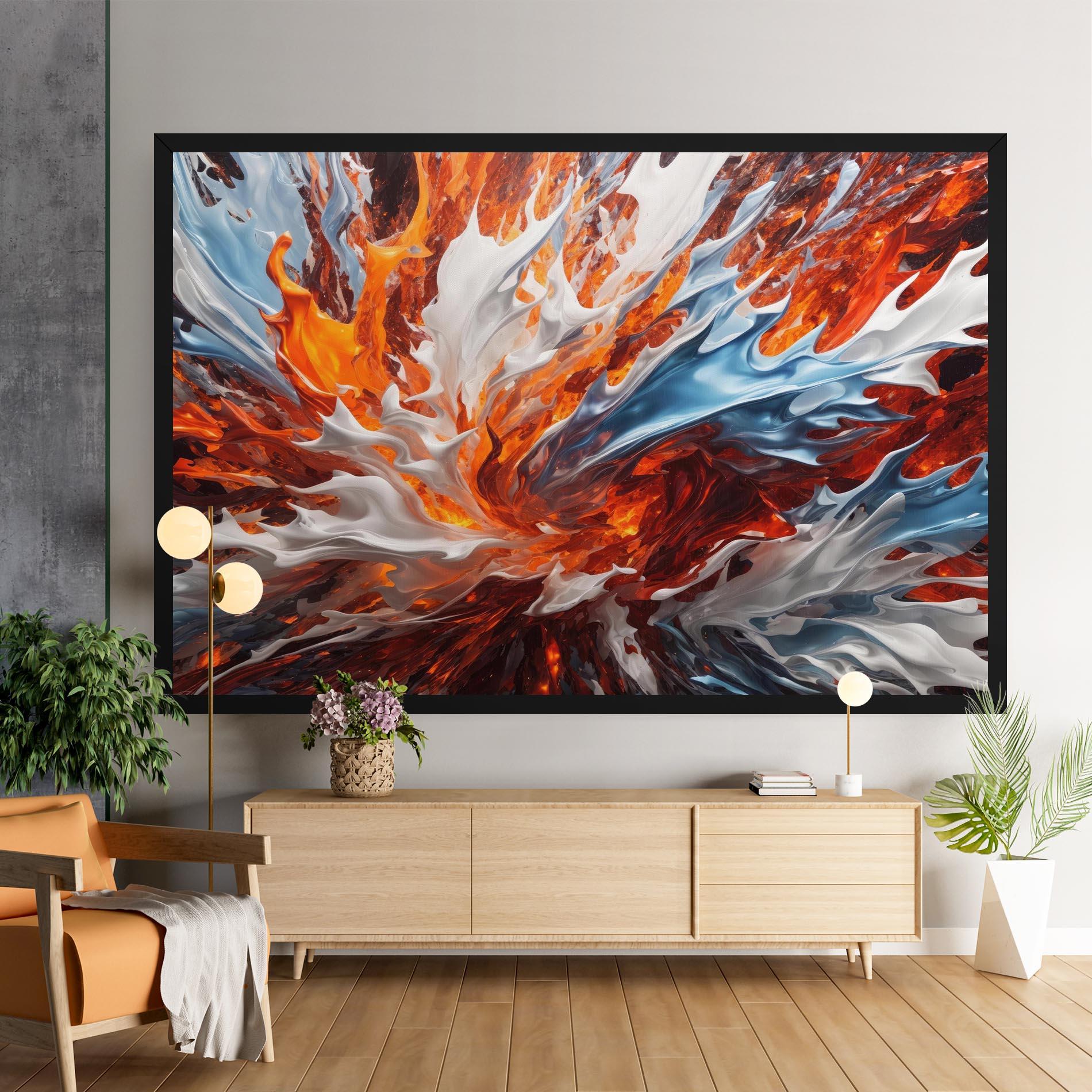 Картина на платно Flame Rase mockup 9