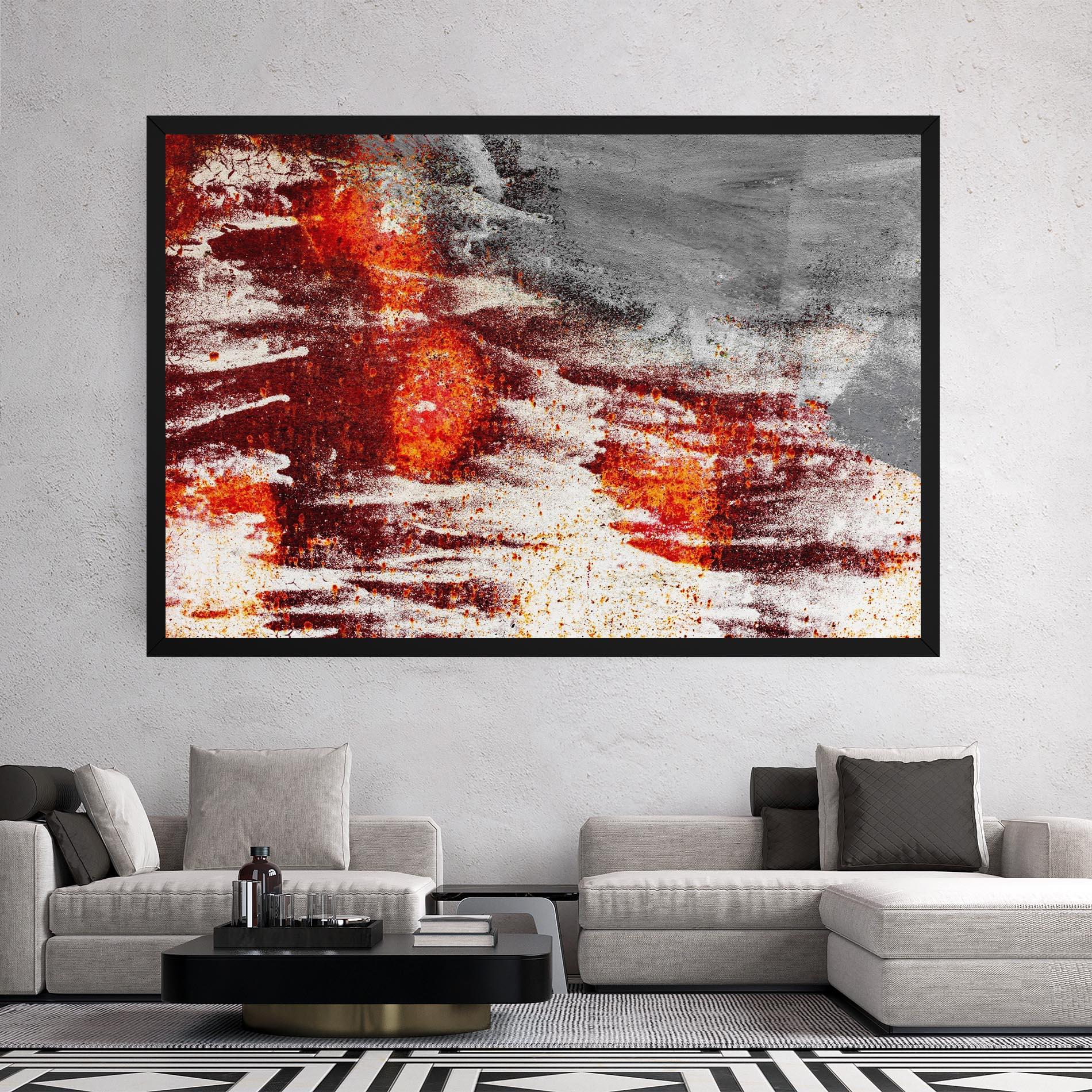 Картина на платно Burning Sign mockup 2