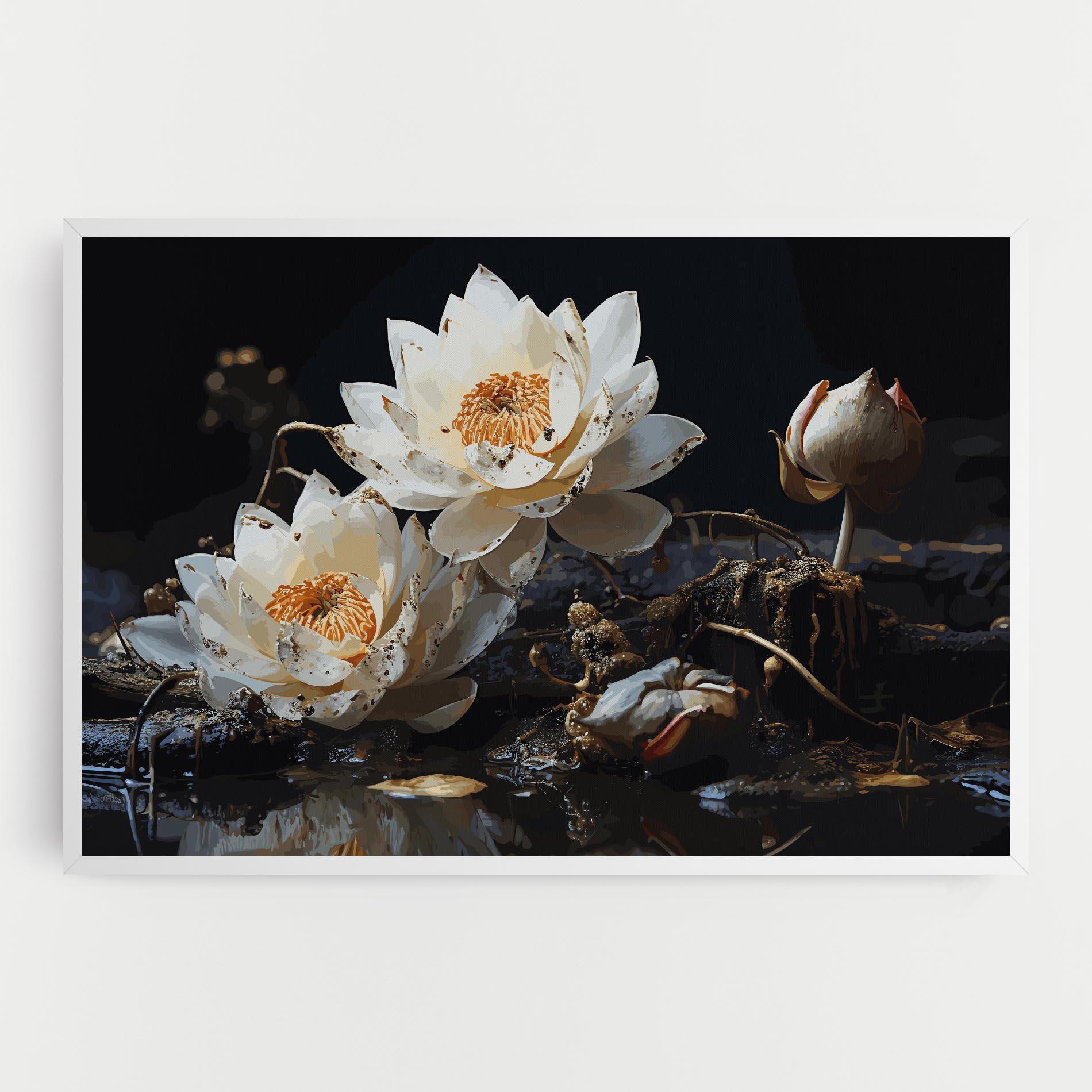 Картина на платно Beautiful White Nature mockup 0