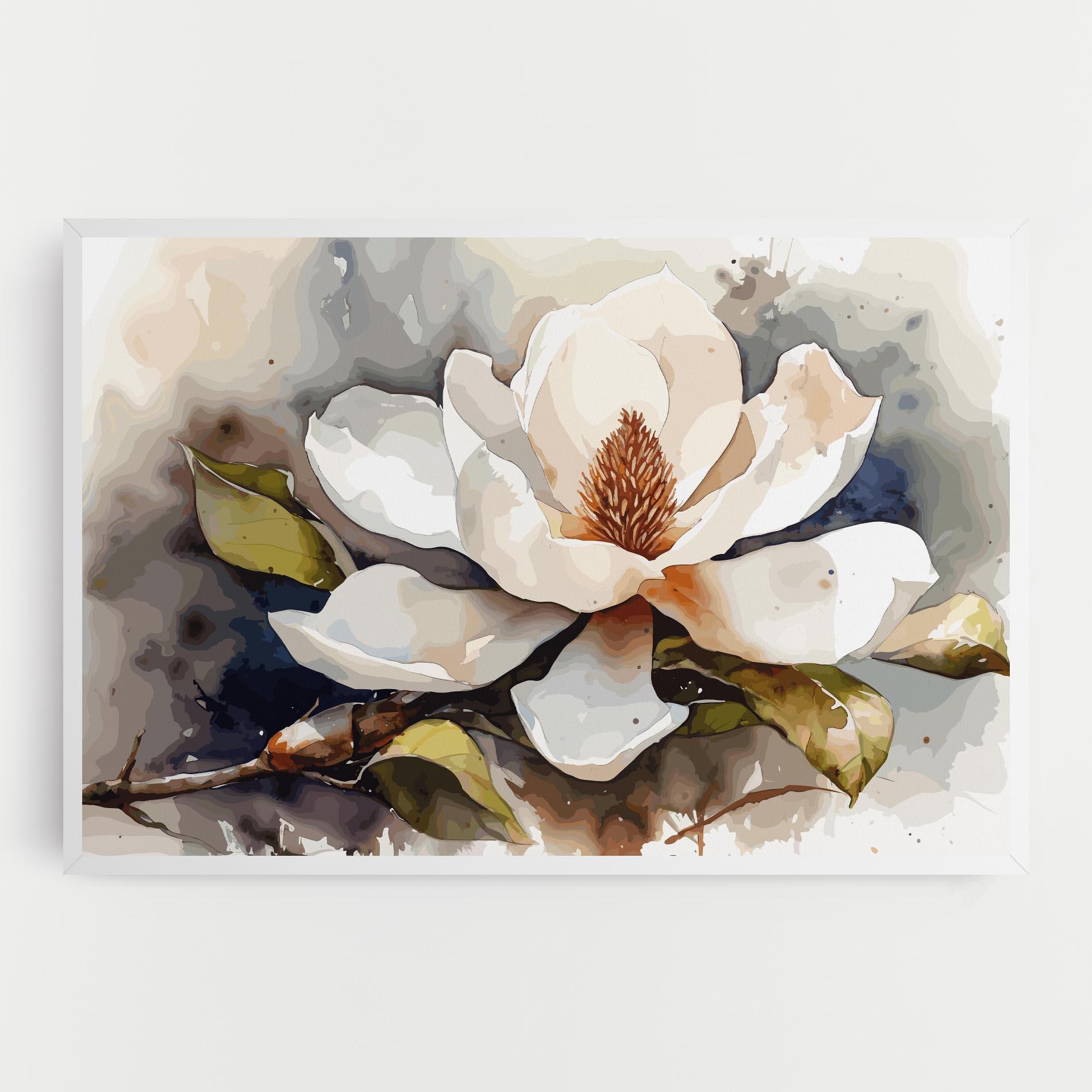 Картина на платно Cream Nature Flower mockup 0