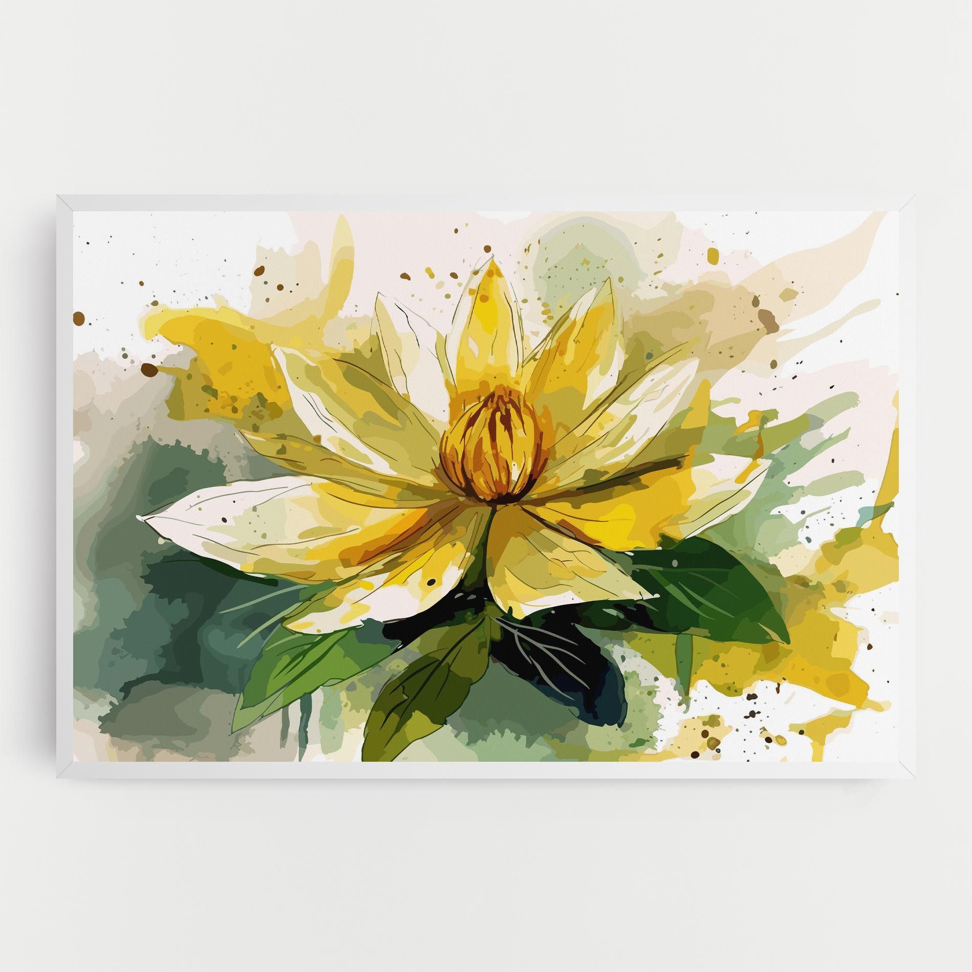 Yellow Flower Nature mockup 0