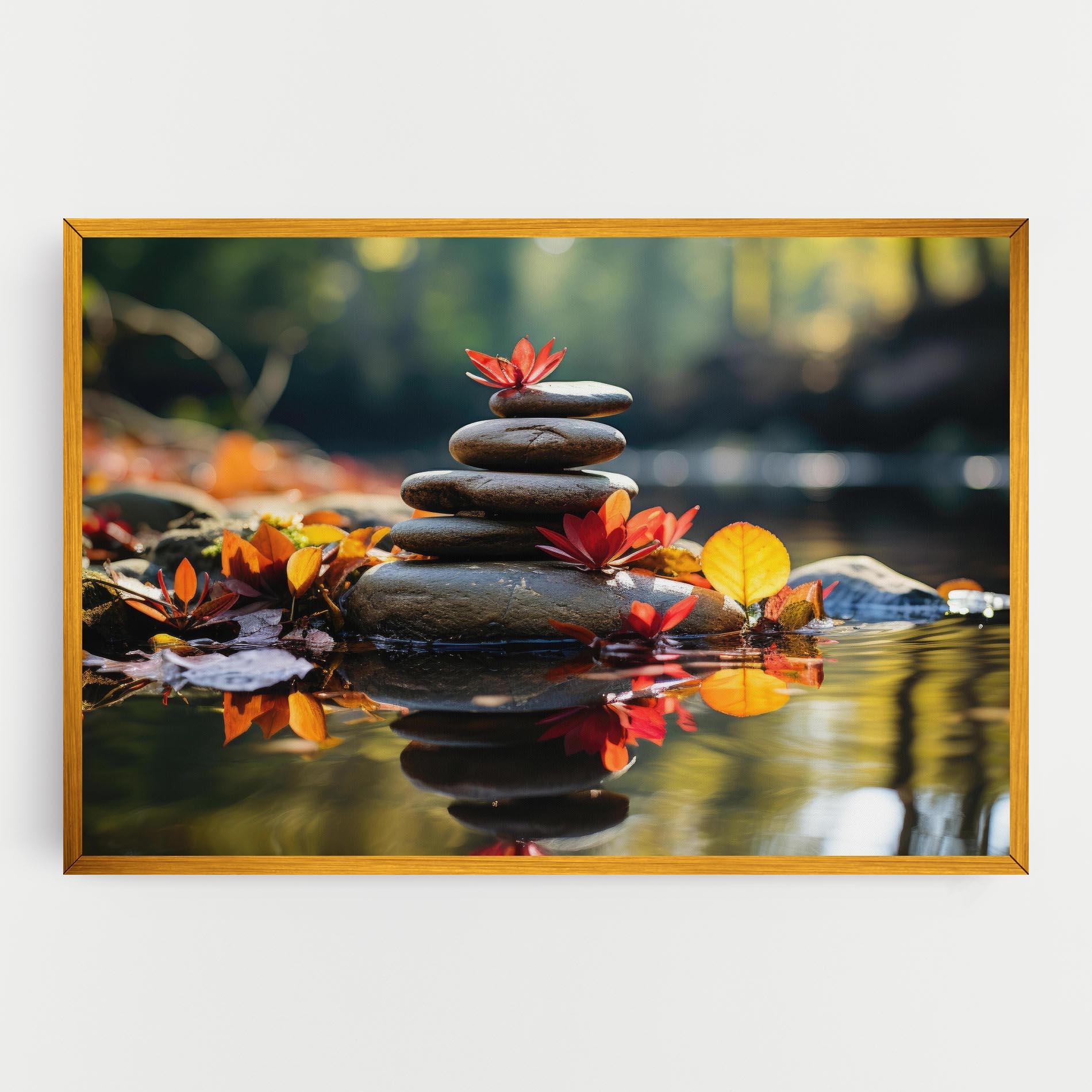 Картина на платно Autumn Stones mockup 0