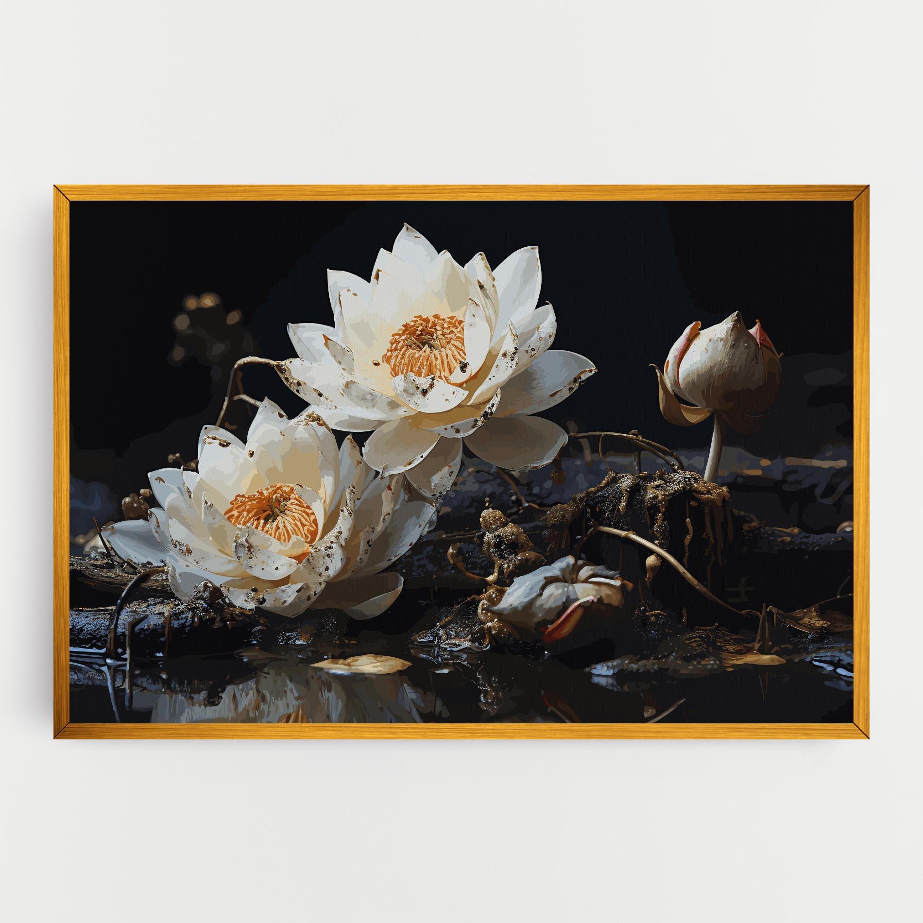 Картина на платно Beautiful White Nature mockup 0