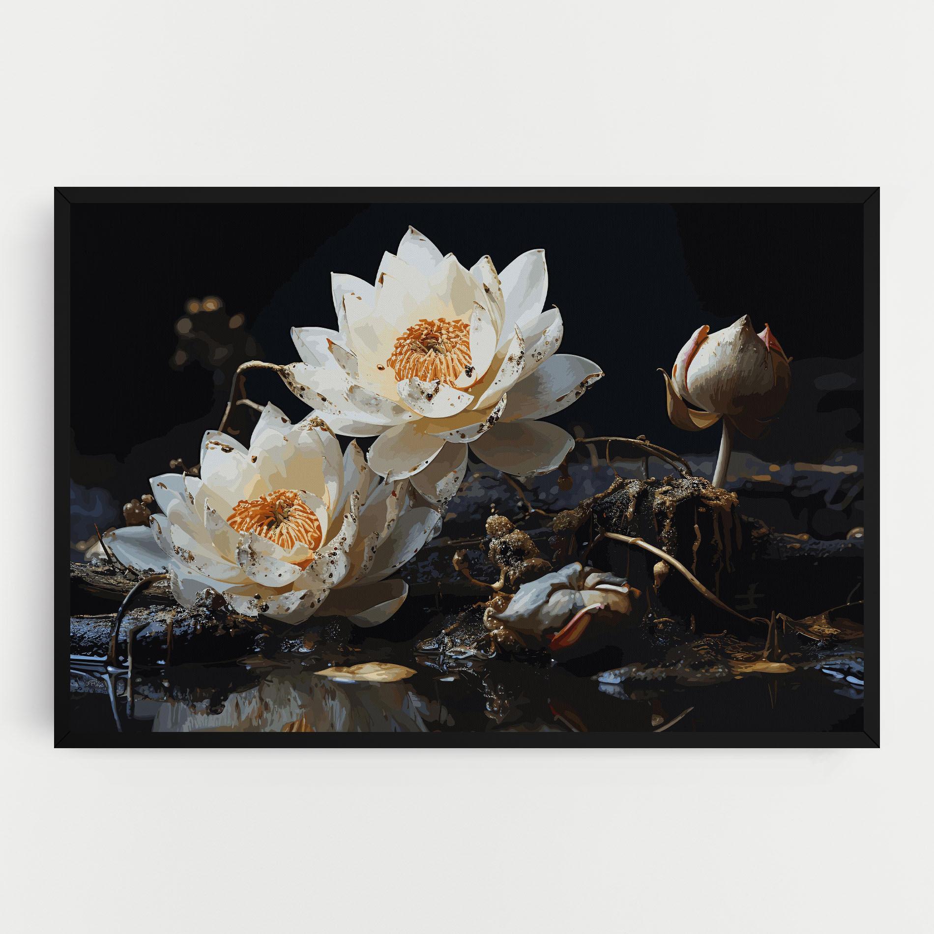 Картина на платно Beautiful White Nature mockup 0