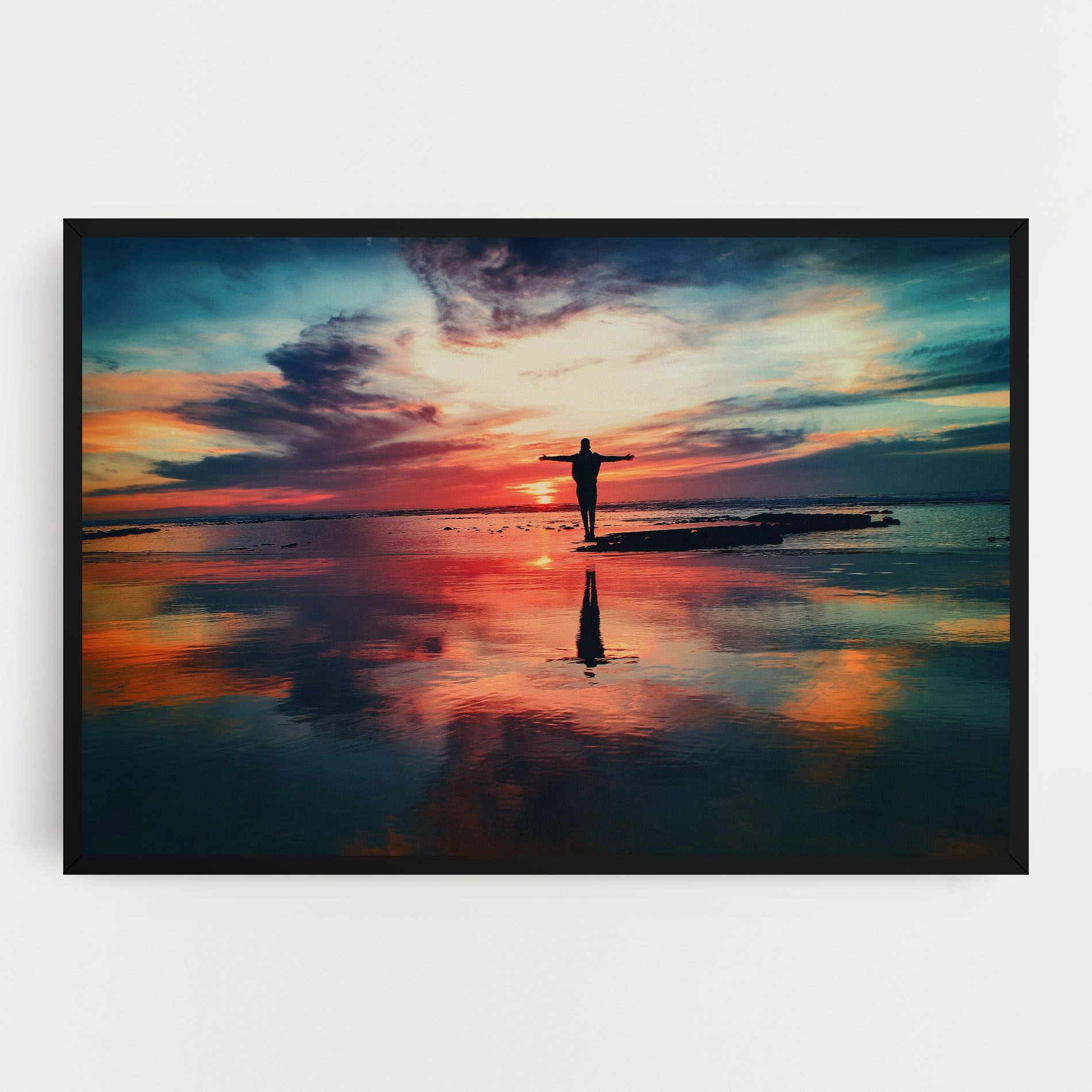 Pink Purple Sky Man mockup 0