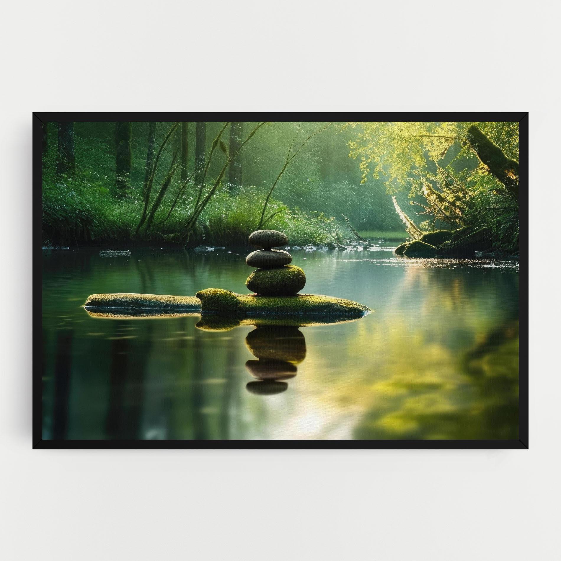 Картина на платно Spiritual Stones mockup 0