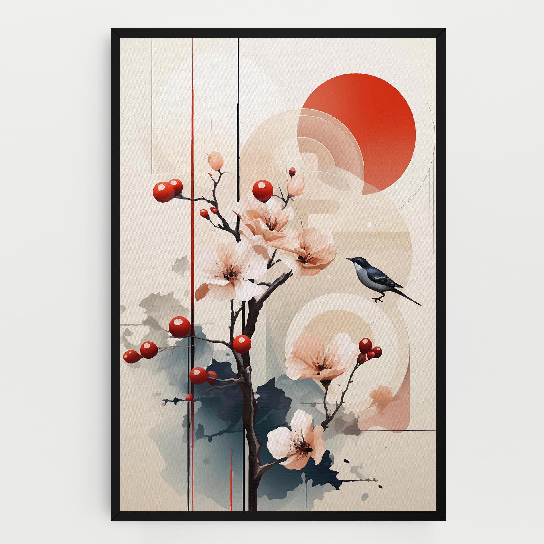 Картина на платно Cream Nature mockup 0