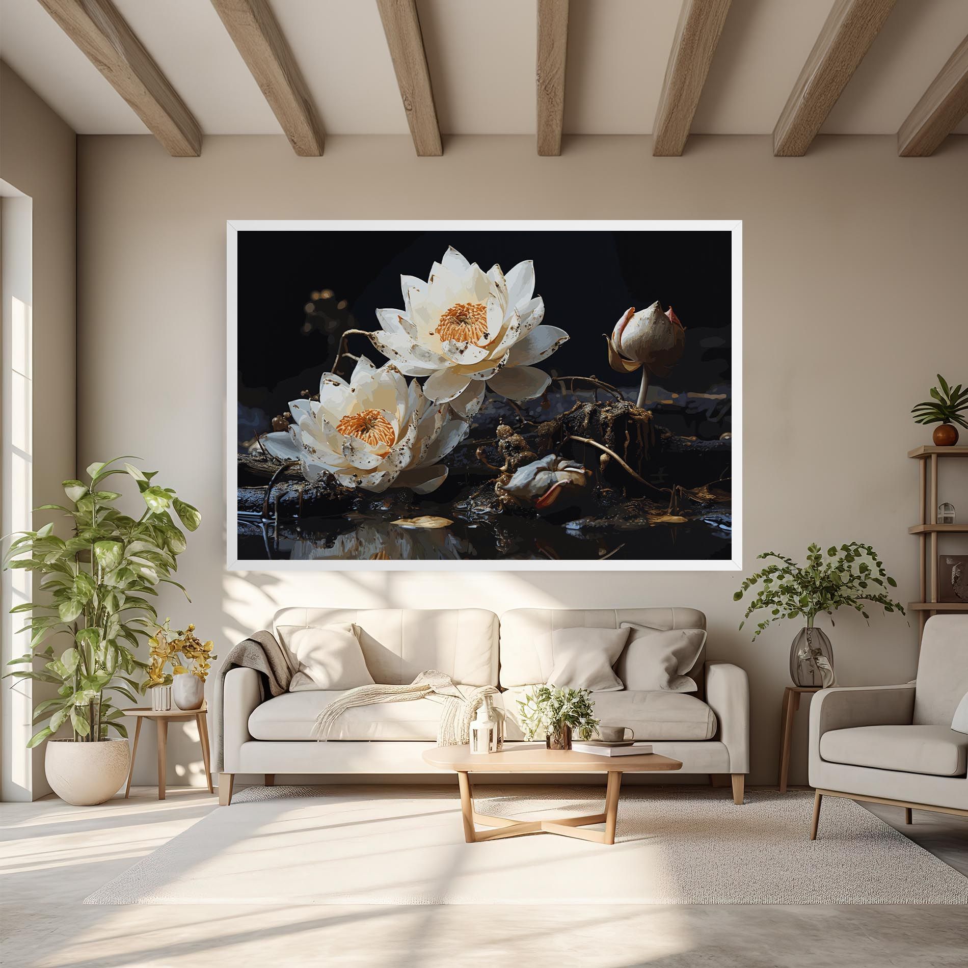 Beautiful White Nature mockup 6