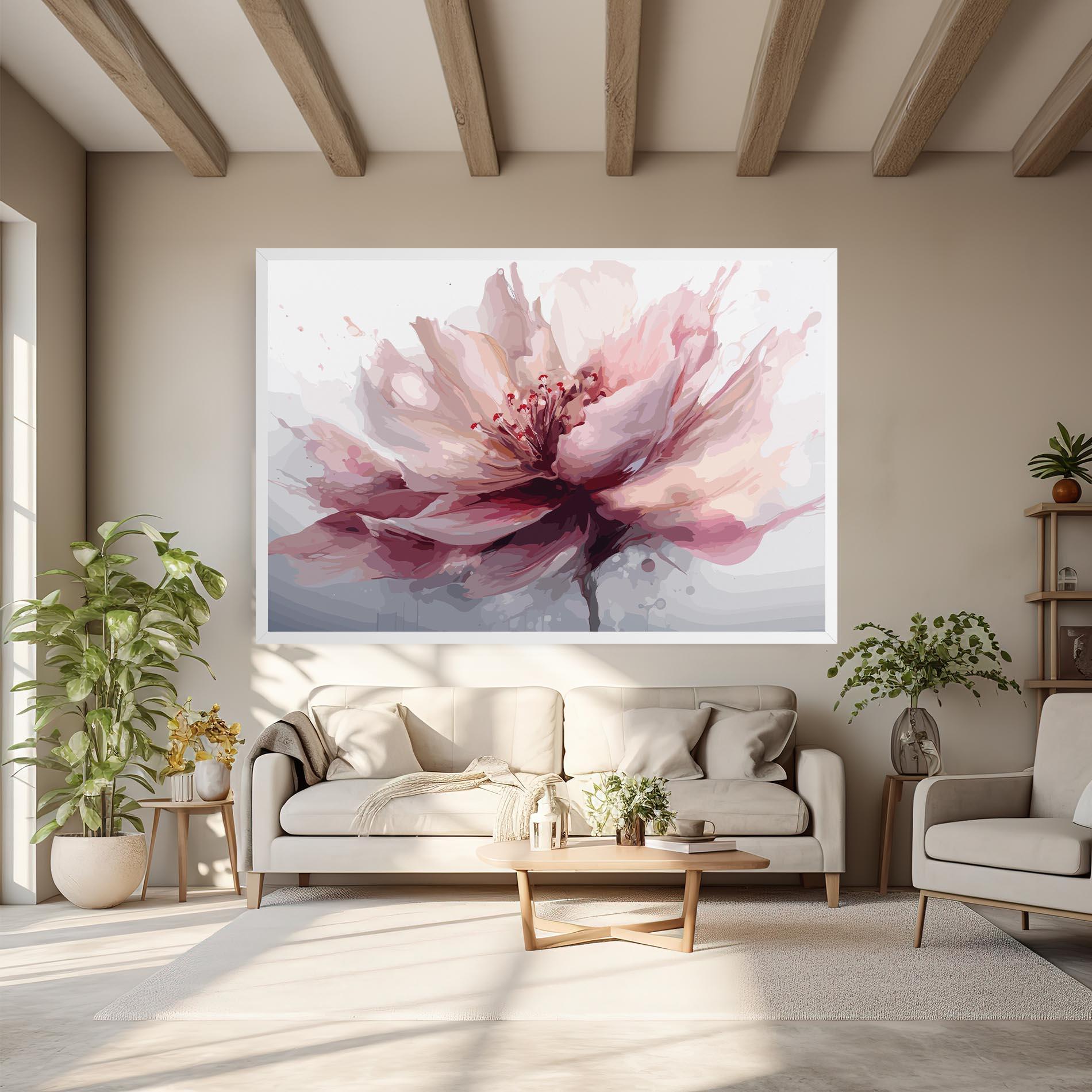 Картина на платно Meditation Flower mockup 6