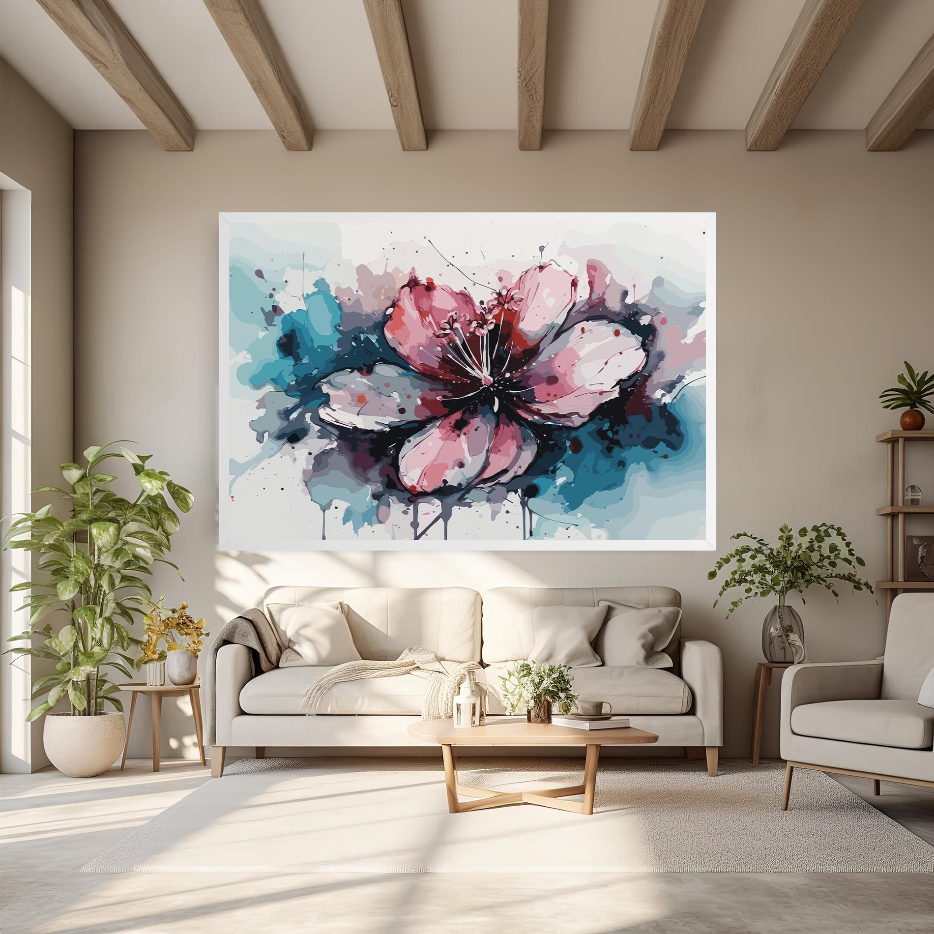 Pink Blue Nature mockup 6