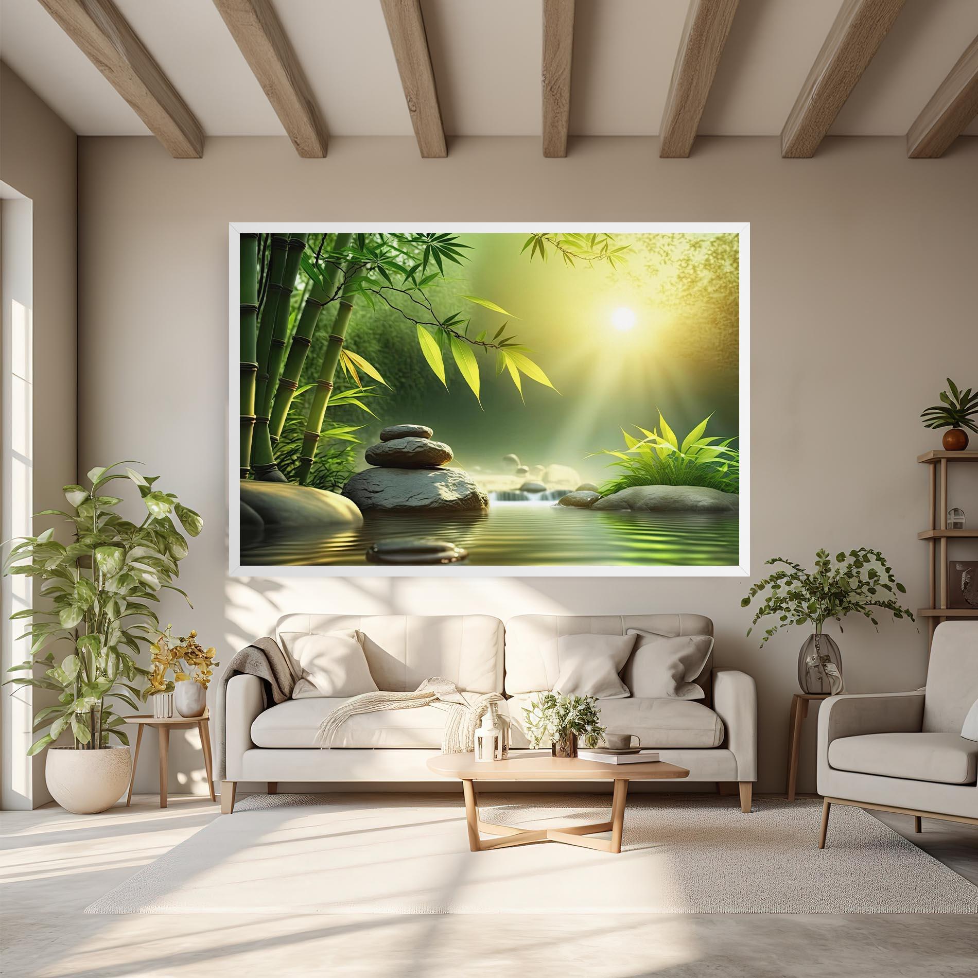 Картина на платно Relaxing Spa Nature mockup 6