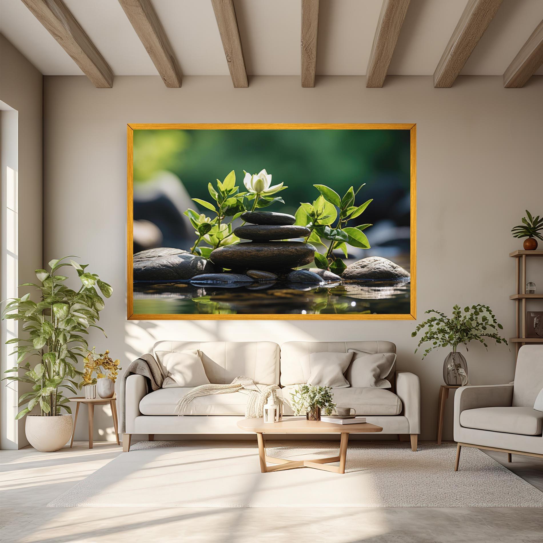 Картина на платно Cinematic Stones mockup 6