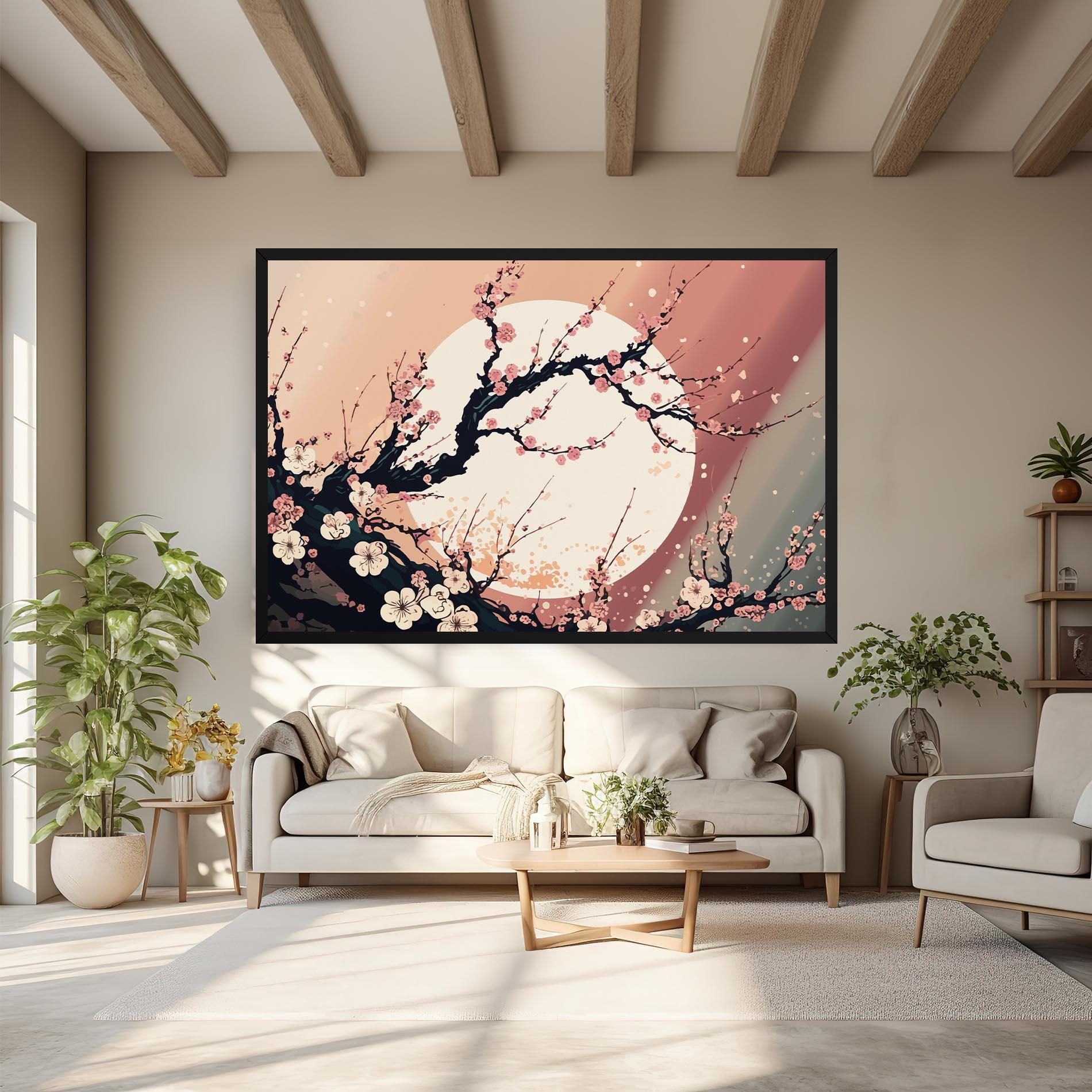 Картина на платно Blossom Full Moon mockup 6