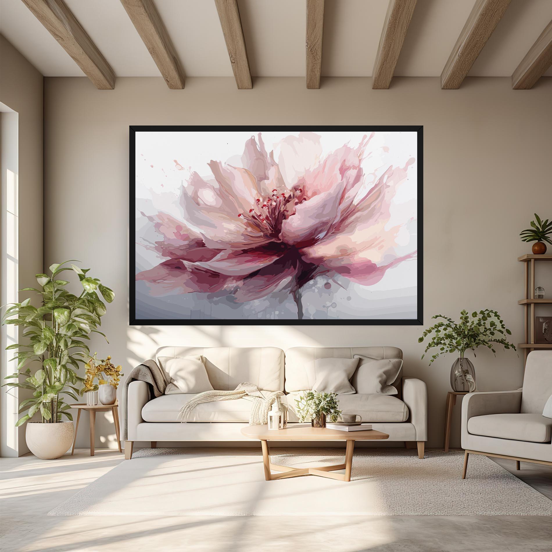 Картина на платно Meditation Flower mockup 6