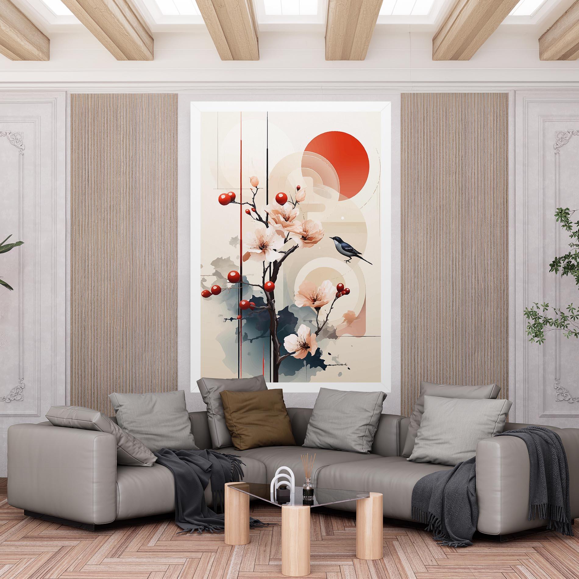 Картина на платно Cream Nature mockup 6