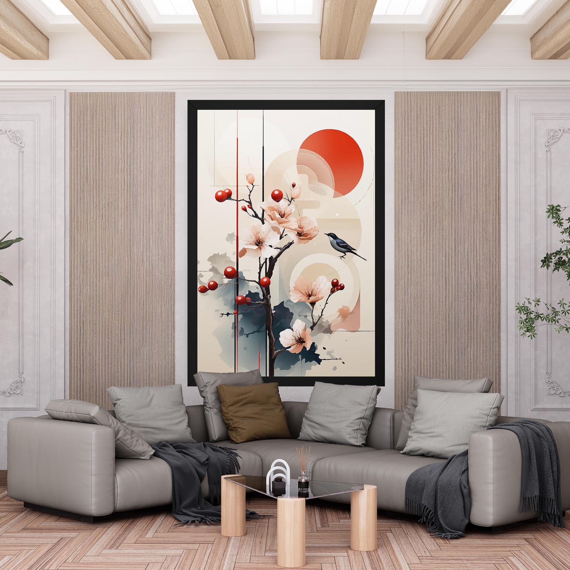 Картина на платно Cream Nature mockup 6