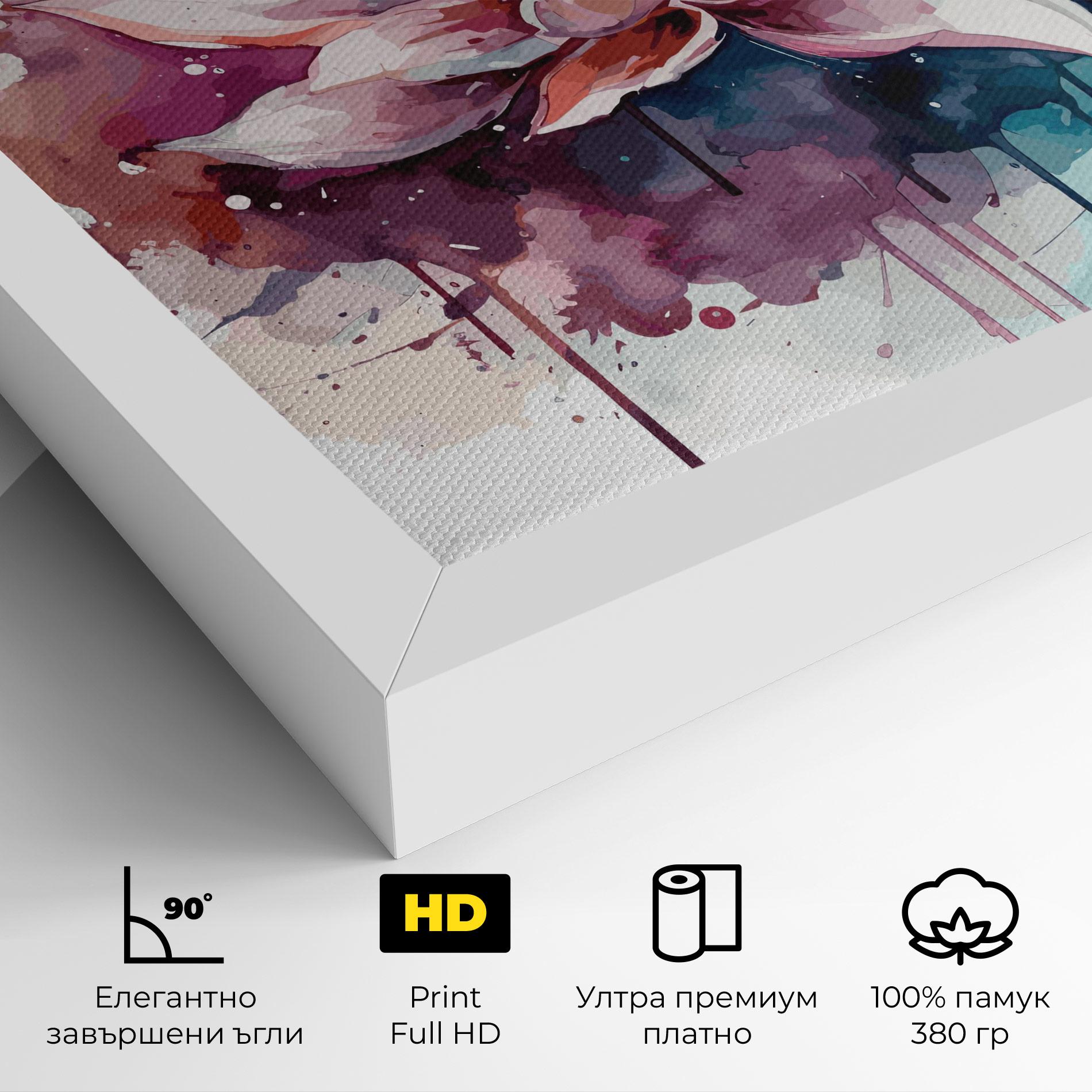 Картина на платно Pretty Pink Lotus Art mockup 4